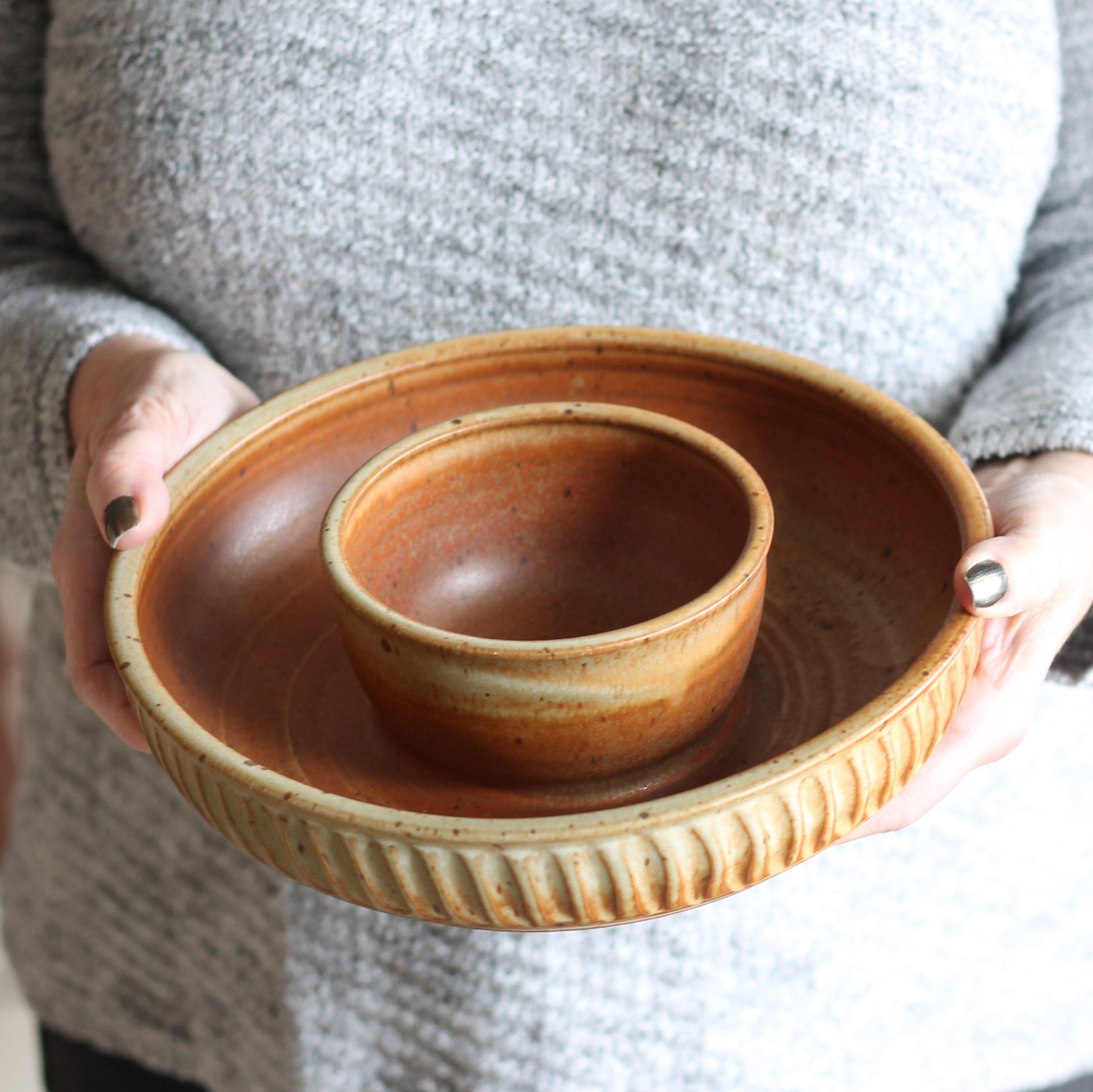 Handmade Pottery | Small Chip n' Dip Bowl image 3