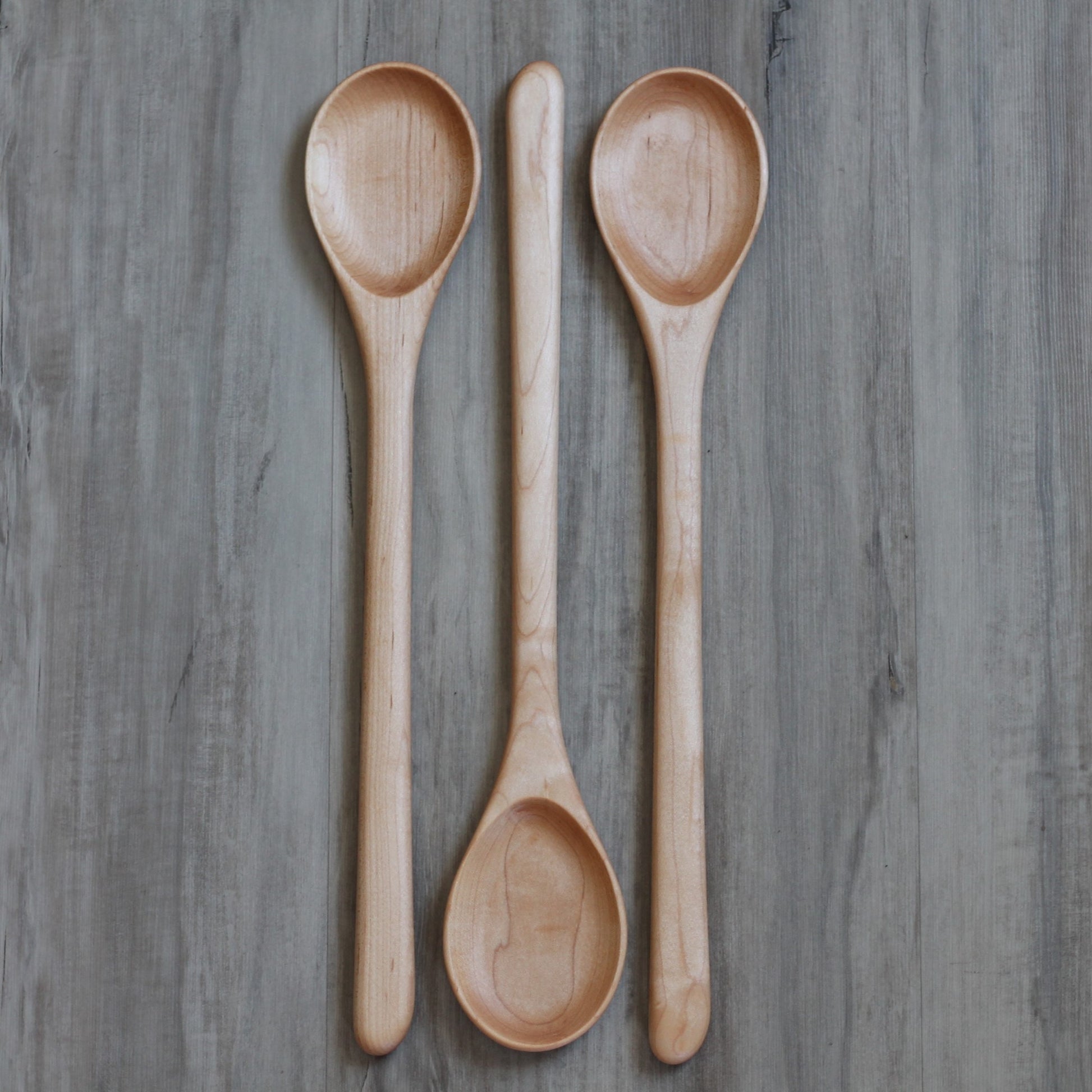 Handmade Wooden Kitchen Utensils | Long Oval Spoon image 2