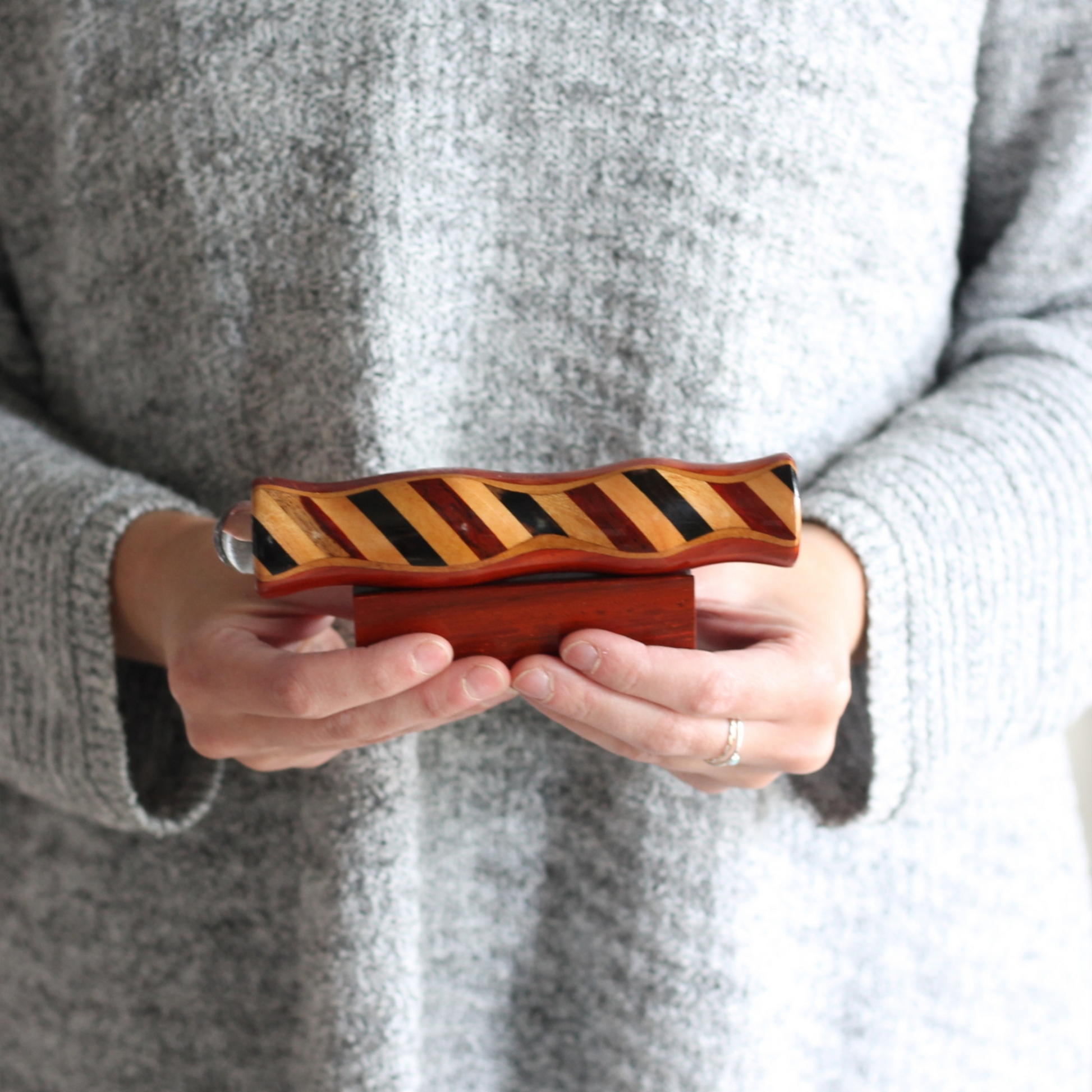 Wooden Inlay Teleidoscopes | 5.5 Inch and 4.5 Inch Collector's Item image 5