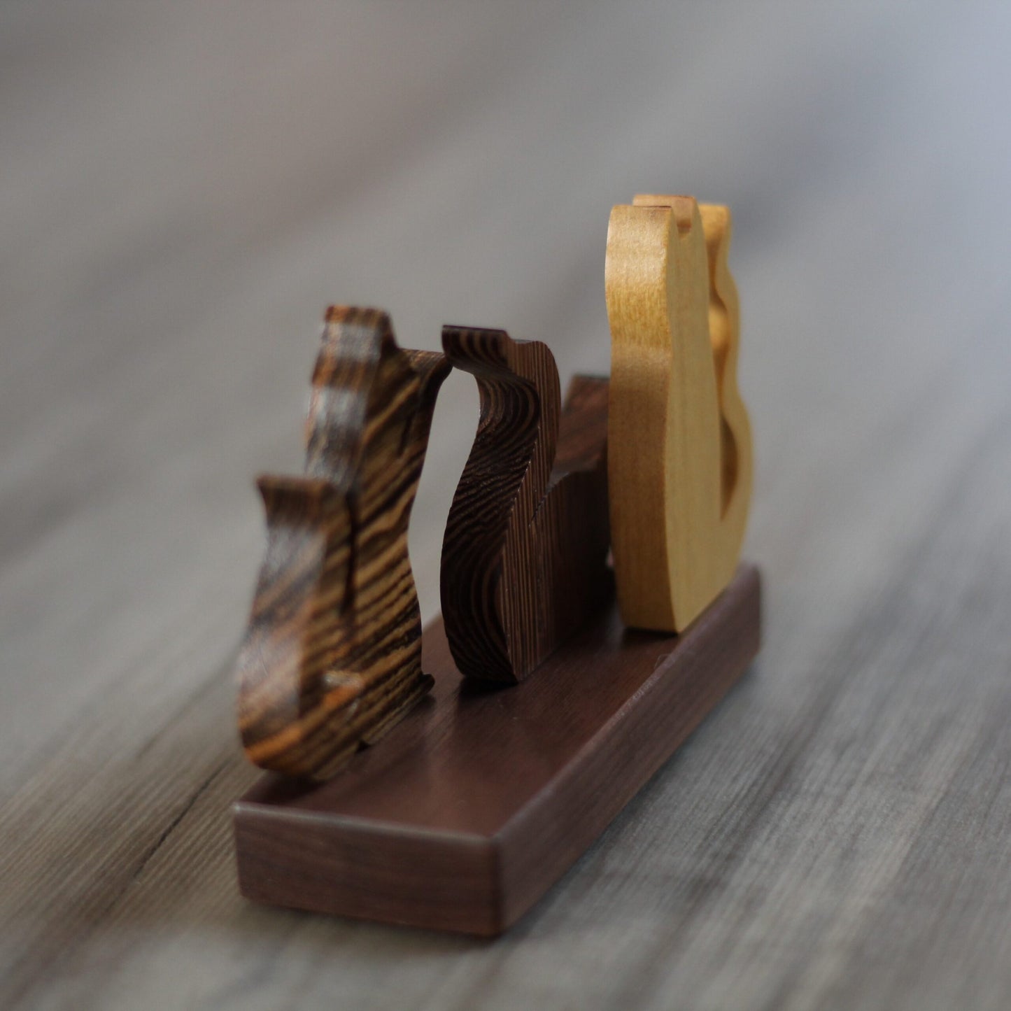 Handmade Wooden Cats Figurine image 9