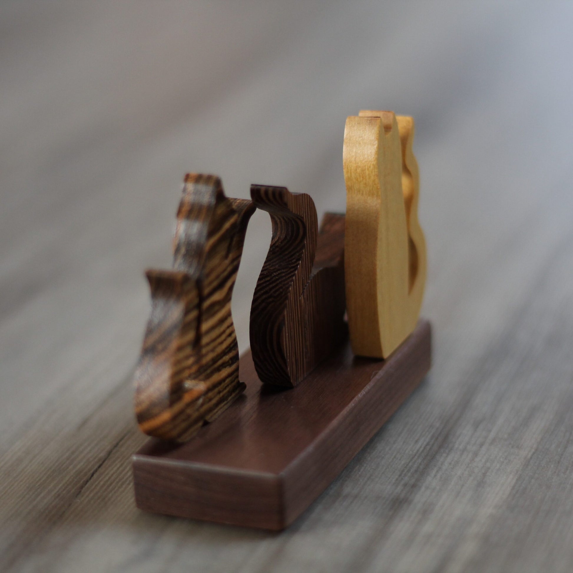 Handmade Wooden Cats Figurine image 9