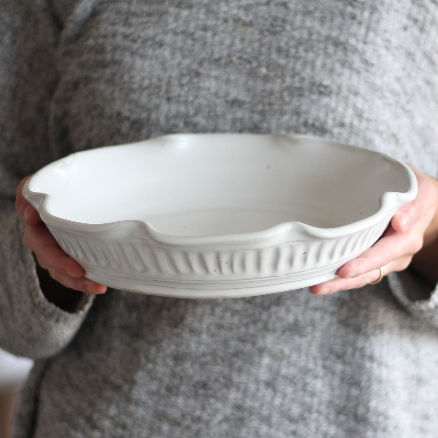 Handmade Pottery | Large Pie Plate image 10