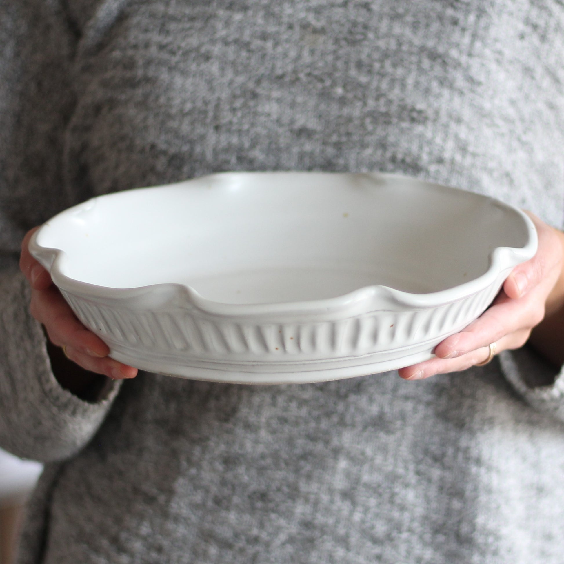Handmade Pottery | Large Pie Plate image 10