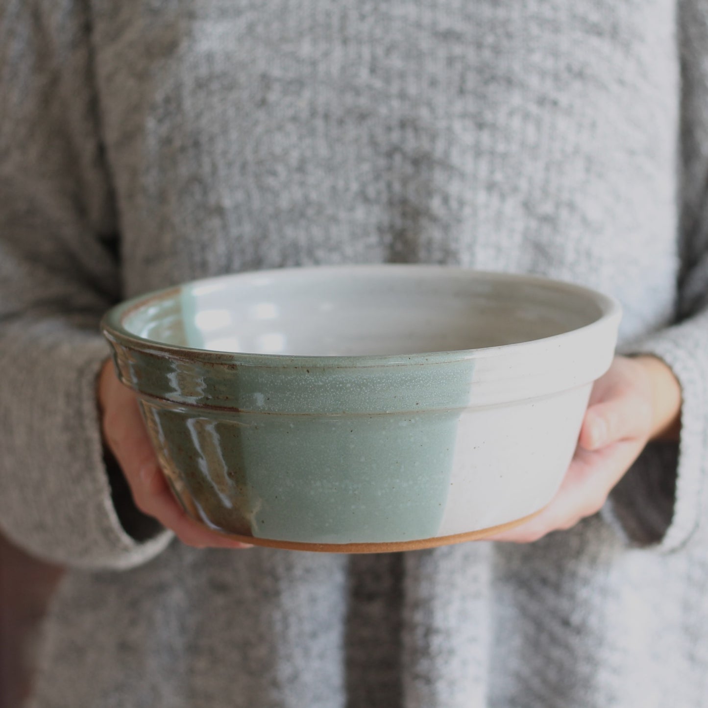 Handmade Pottery | Bread Bowl - Sage + Bone $55 image