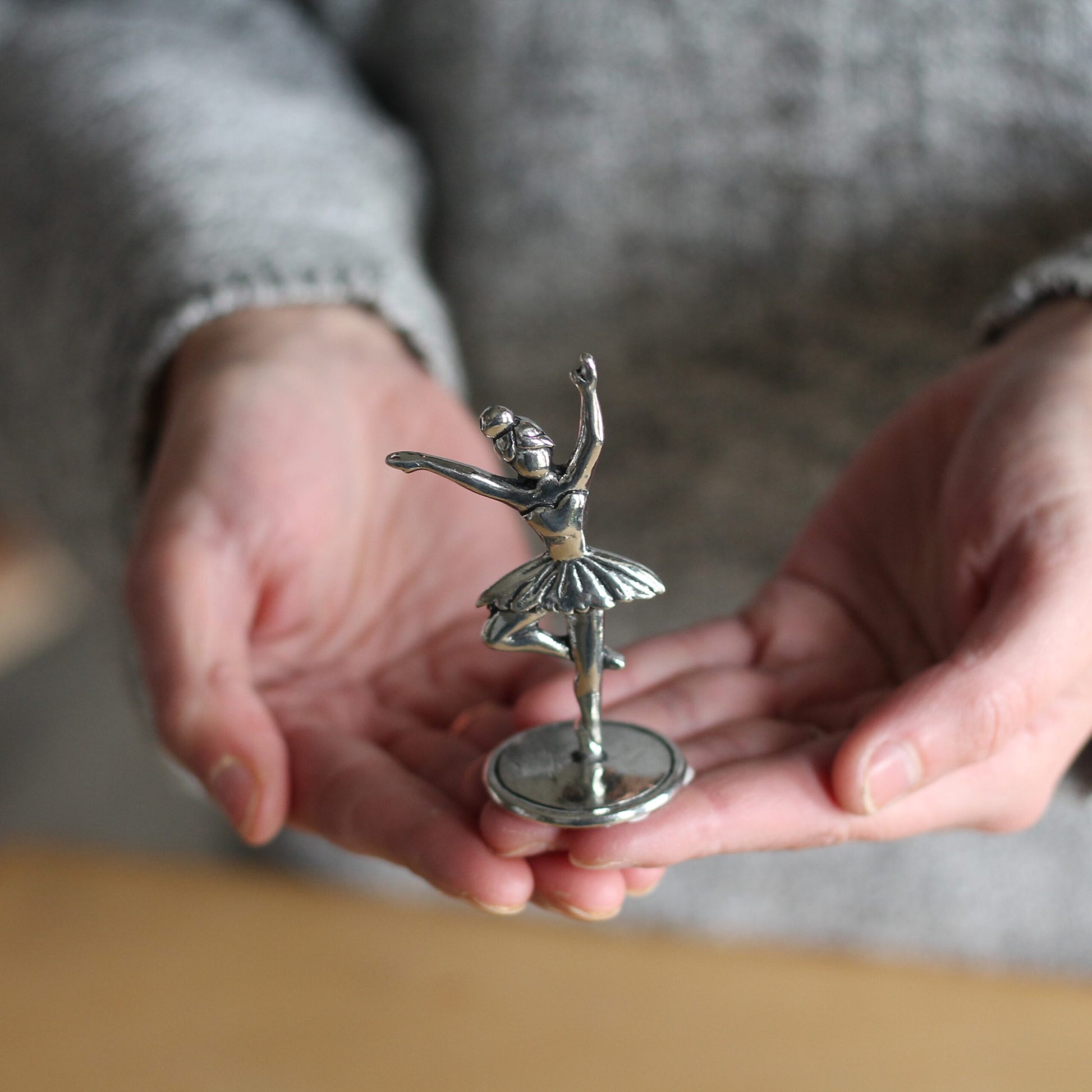 Handmade Pewter Ring Holder | 5 Styles - Ballerina $18 image