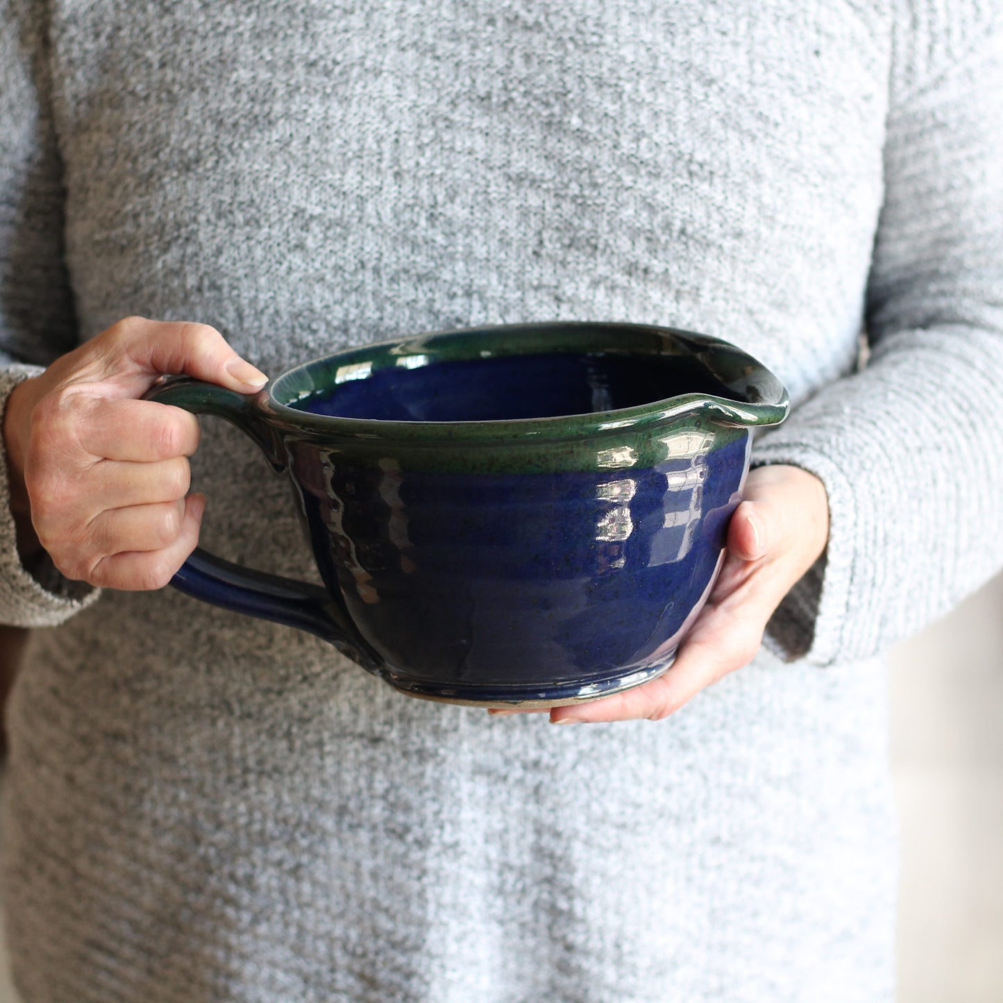 SECONDS SALE | Handmade Pottery | Large Batter Bowl image 5