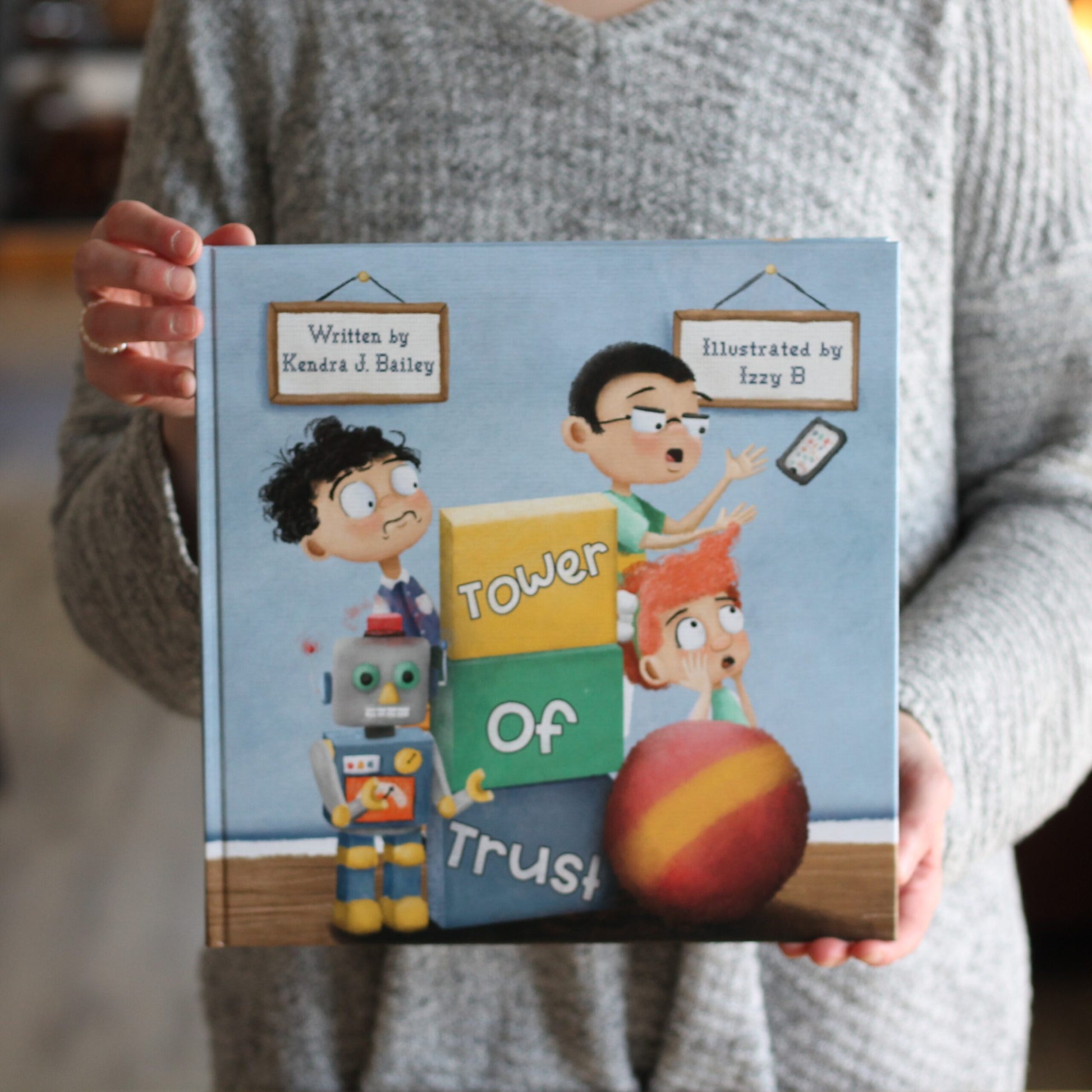 Tower of Trust | Author Kendra J. Bailey | Children's Book + Block Set - Book $25 image