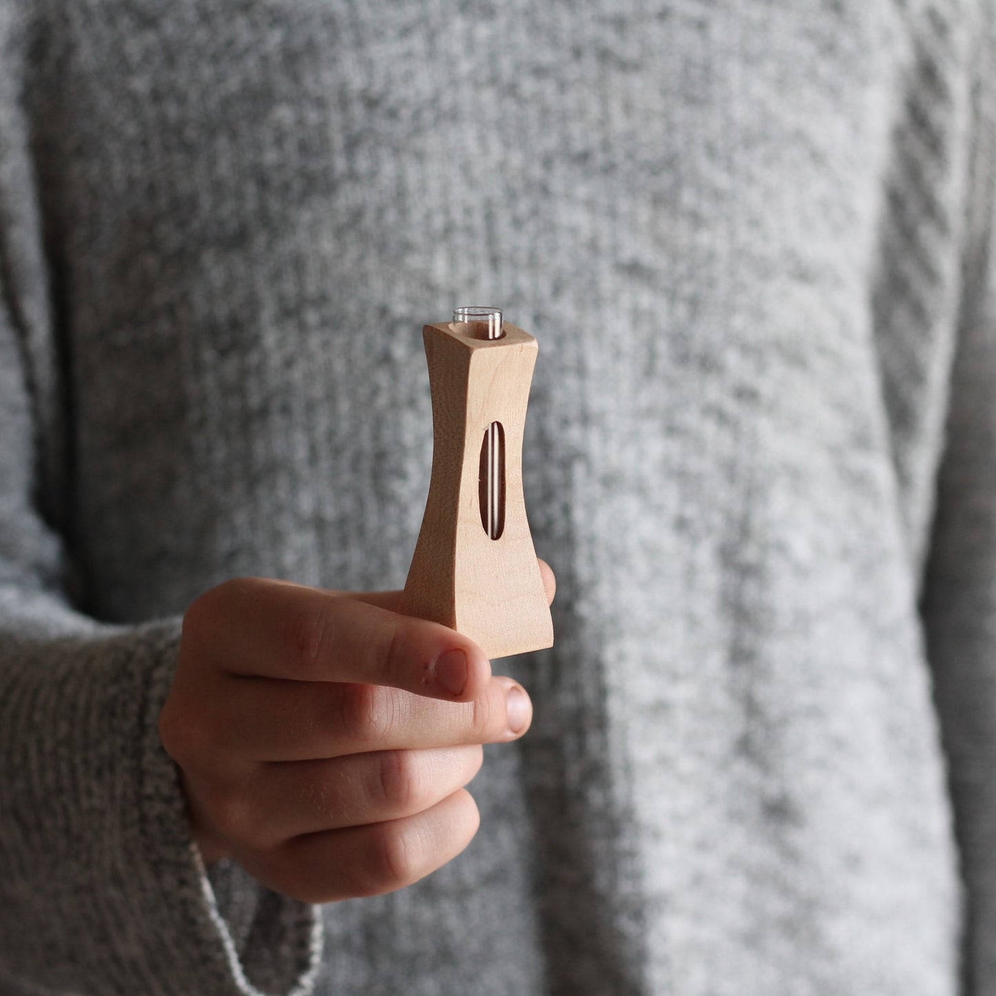 Small Wooden Bud Vase image 8