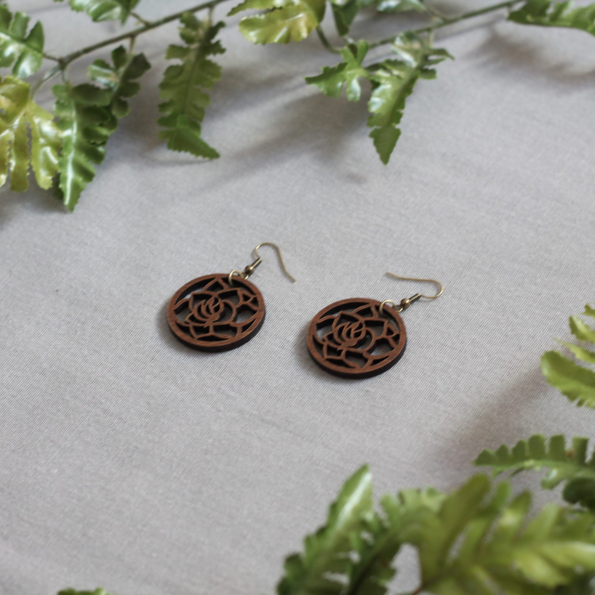 Bedonna Earrings - Walnut $24 image