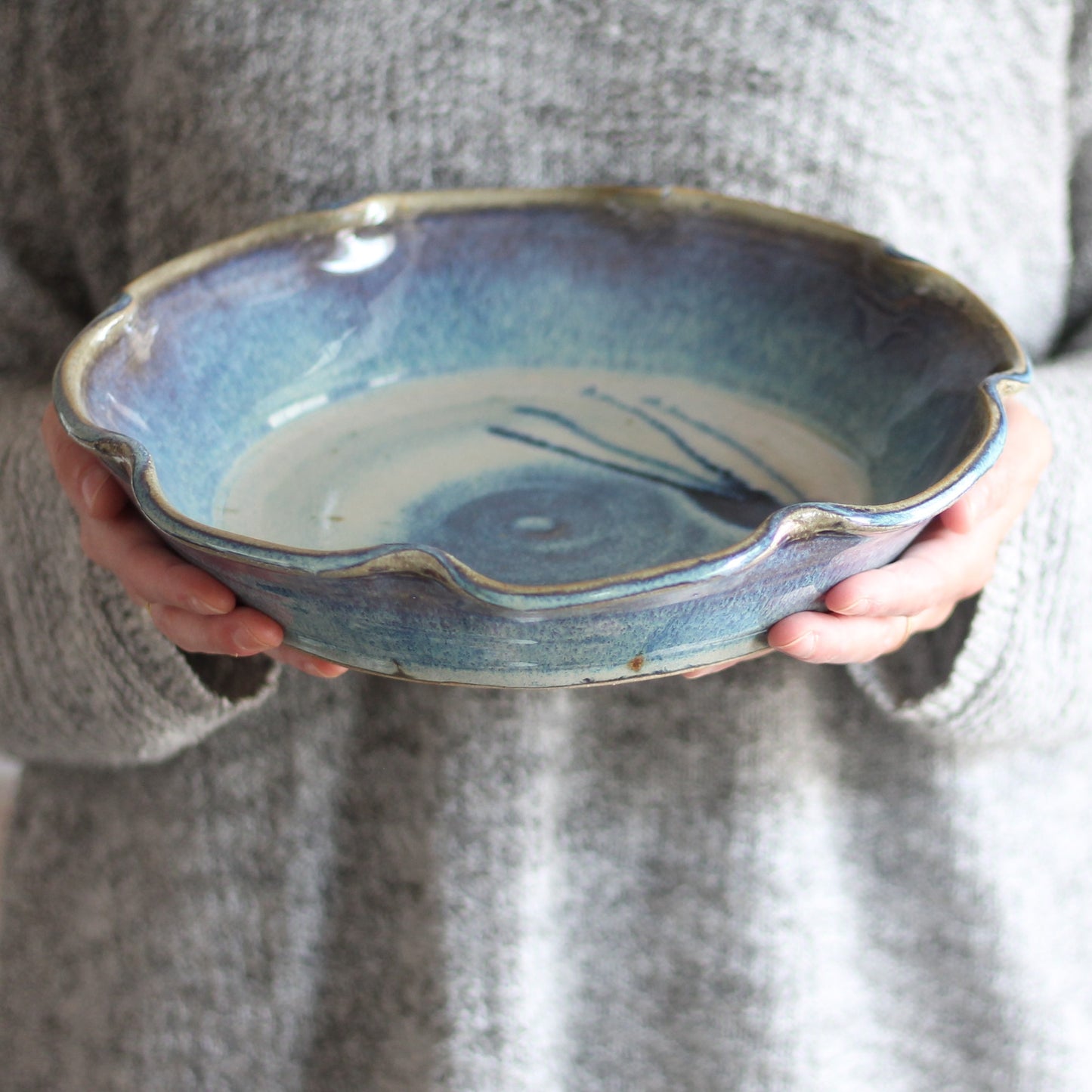 Handmade Pottery | Large Pie Plate image 11