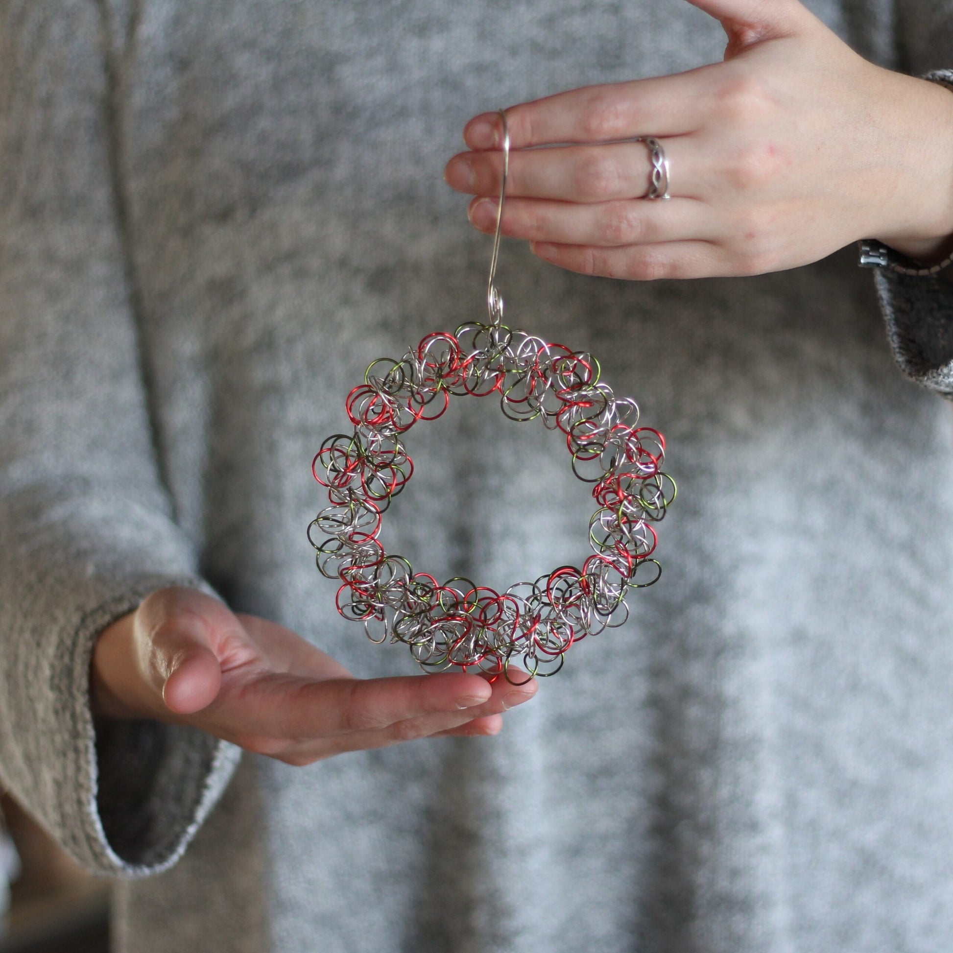 Handmade Wire Wreath Ornaments image 2