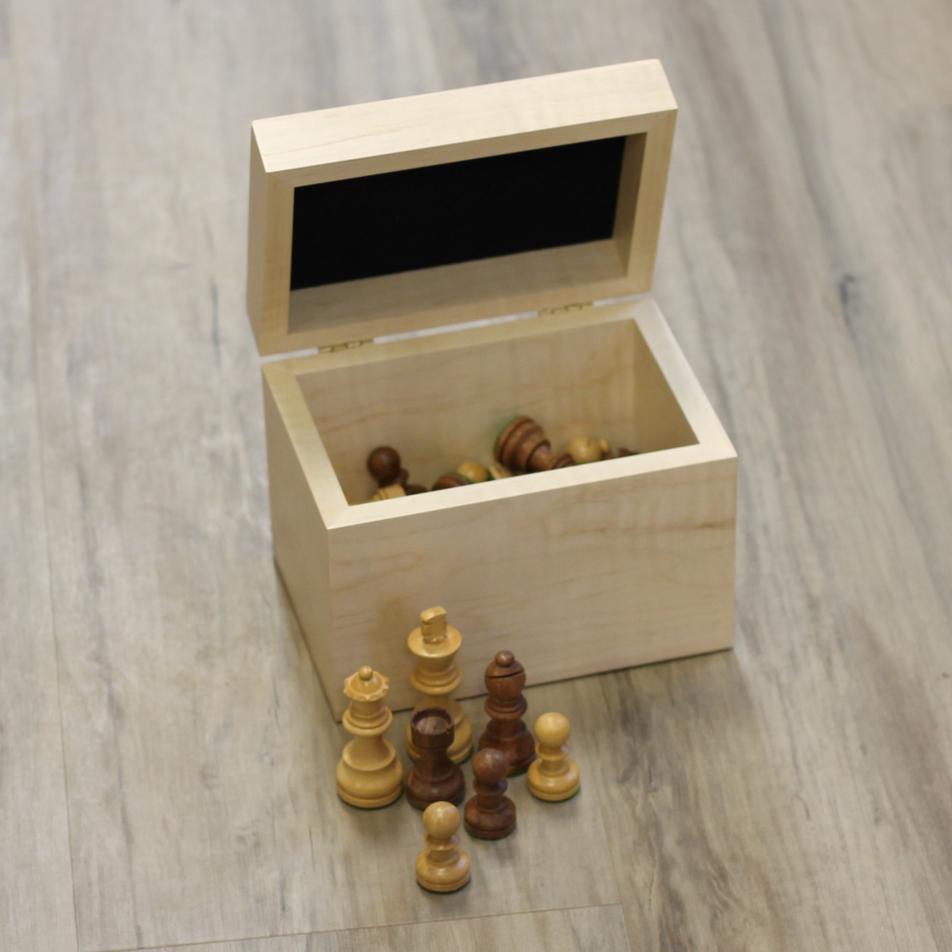 Chess Piece Box | For Small + Medium Pieces image 3