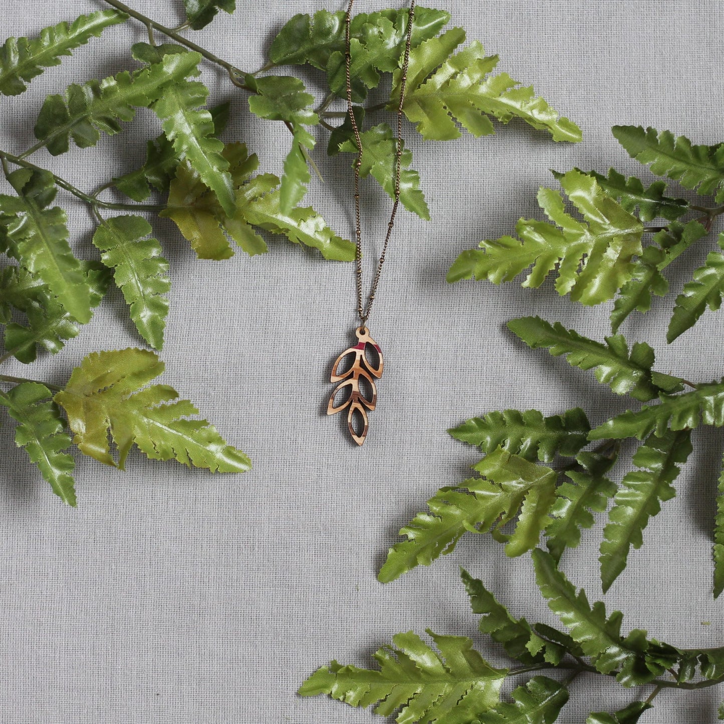 Handmade Wooden Jewelry | Olive Necklace image 1