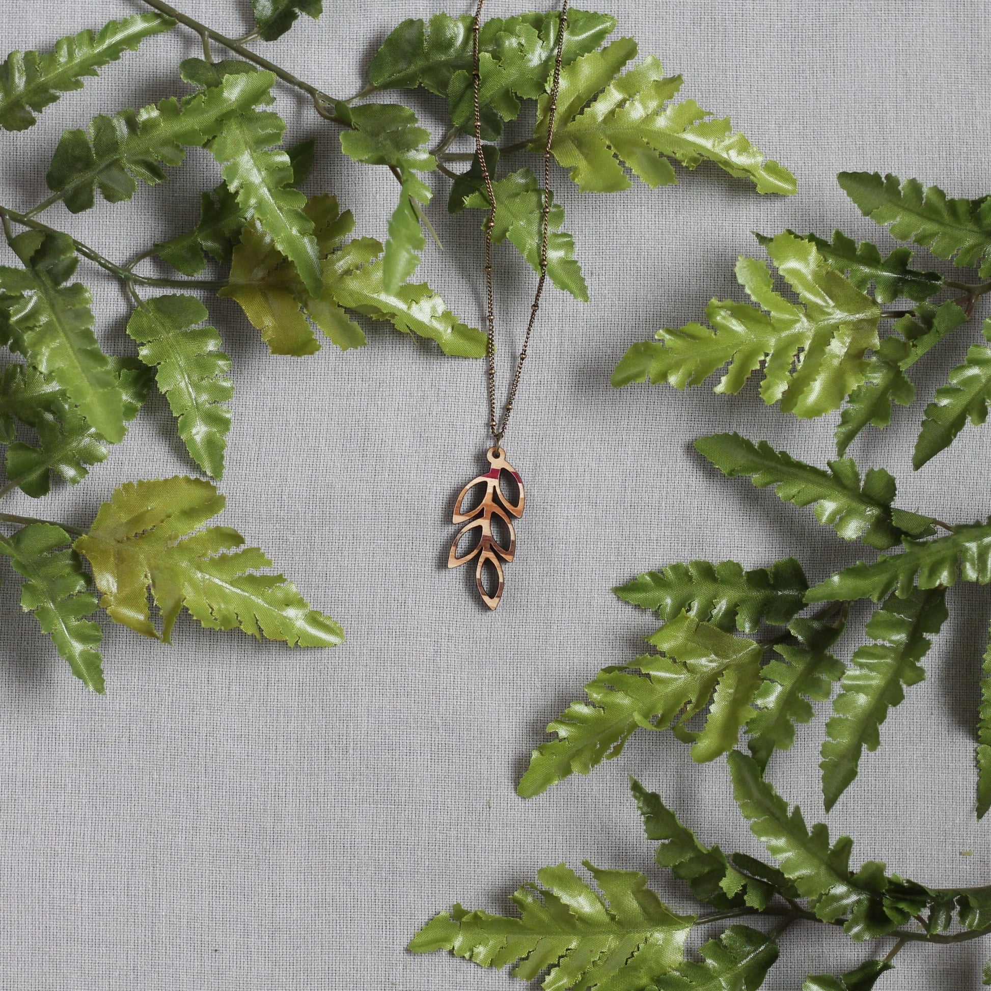 Handmade Wooden Jewelry | Olive Necklace image 1