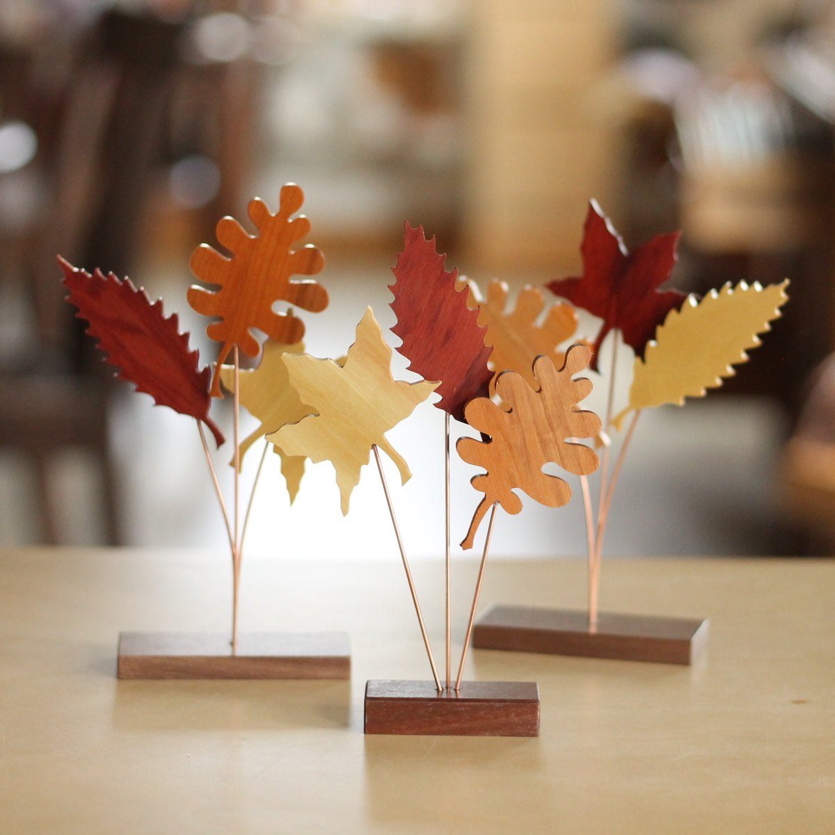 Wood Leaves | Shelf and Table Top Fall Decor