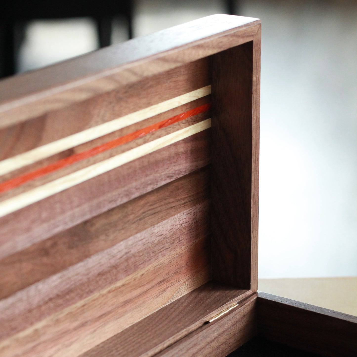 Handmade Solid Wood Hinged Box | 10" x 6 1/2"