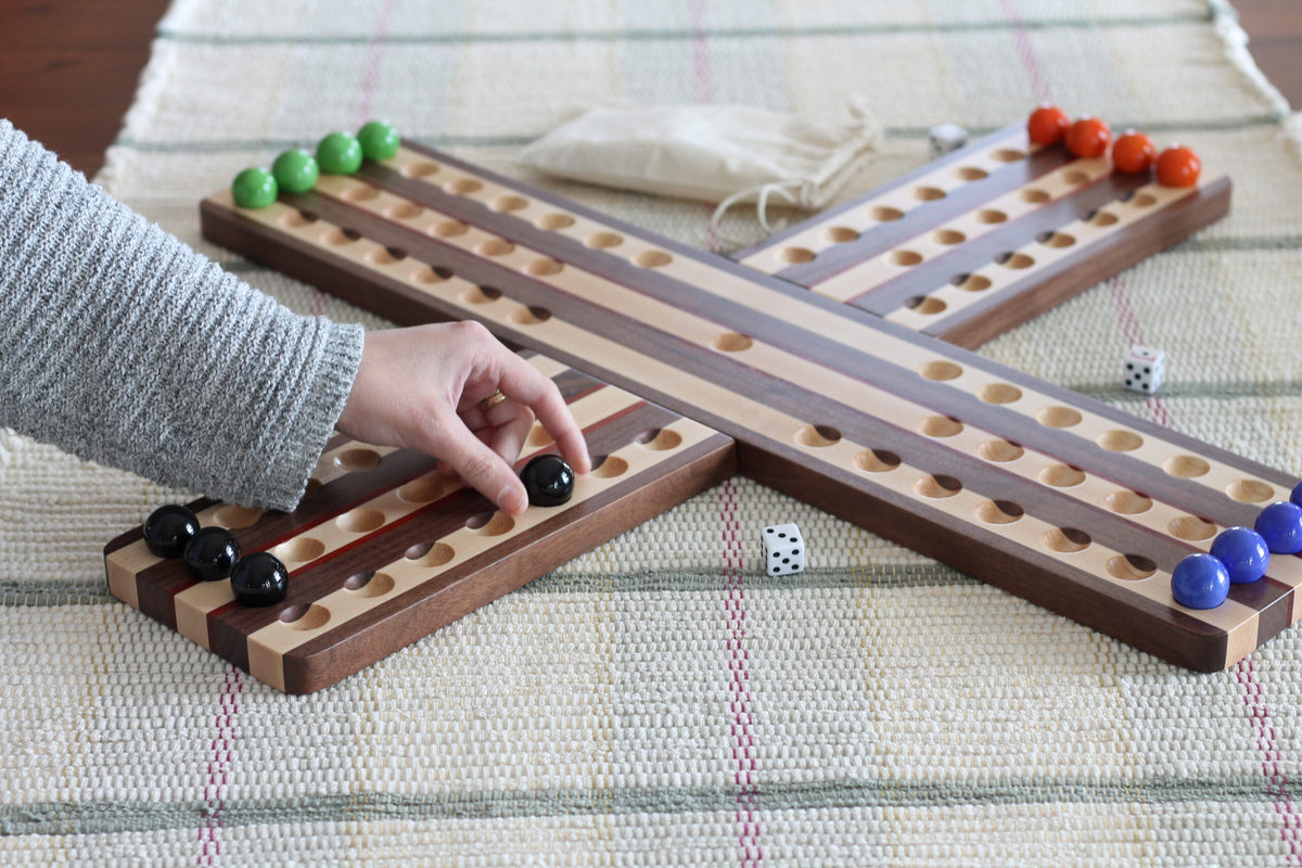Handmade Wooden Marble Board Game image 0