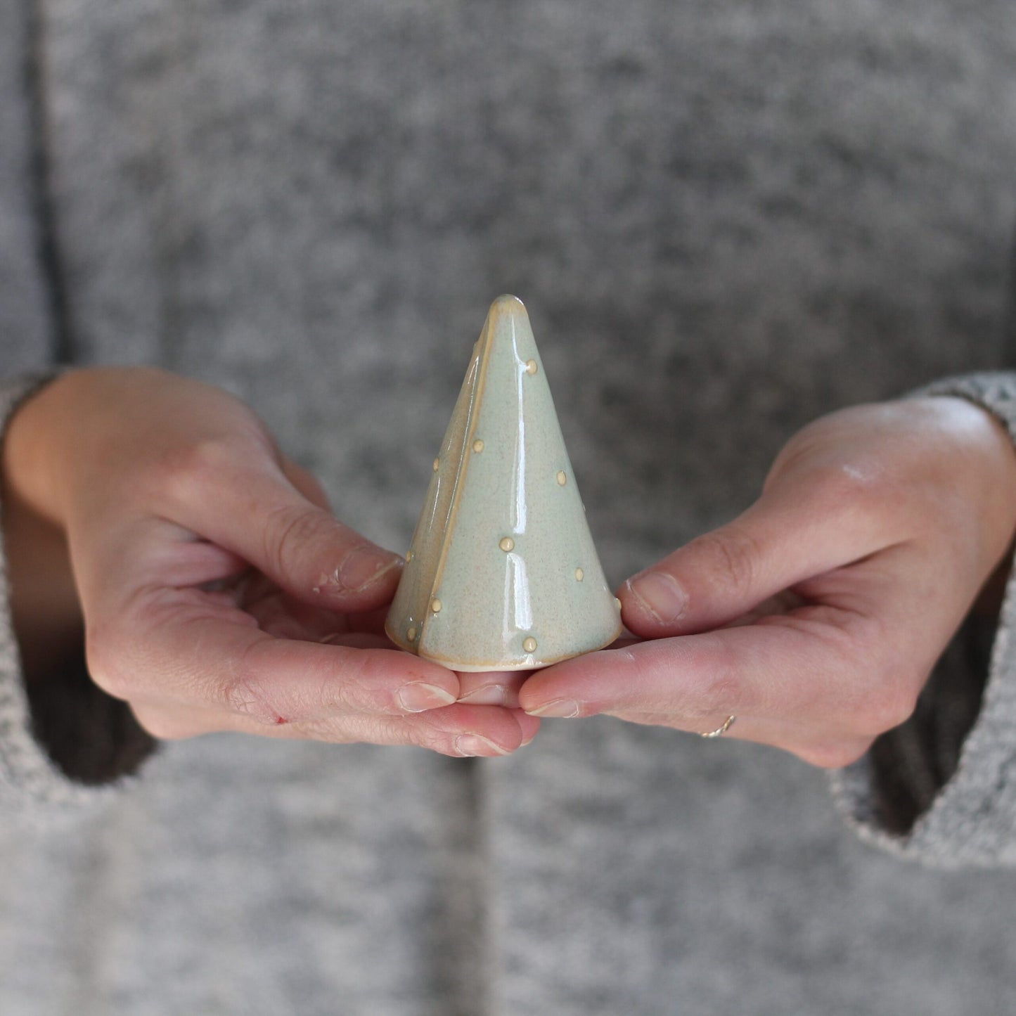 Handmade Tiny Ceramic Trees - Sage $12 image