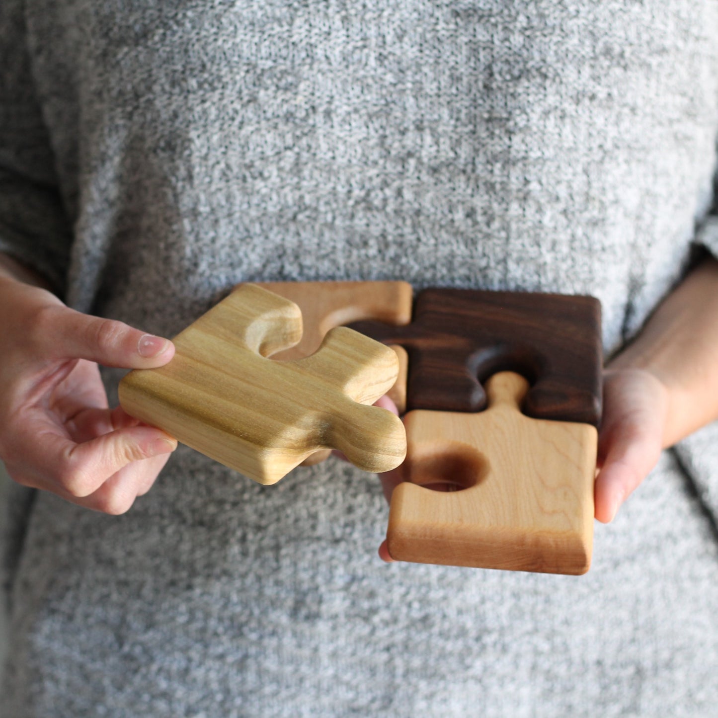 Handmade Wooden Puzzle Trivet image 2