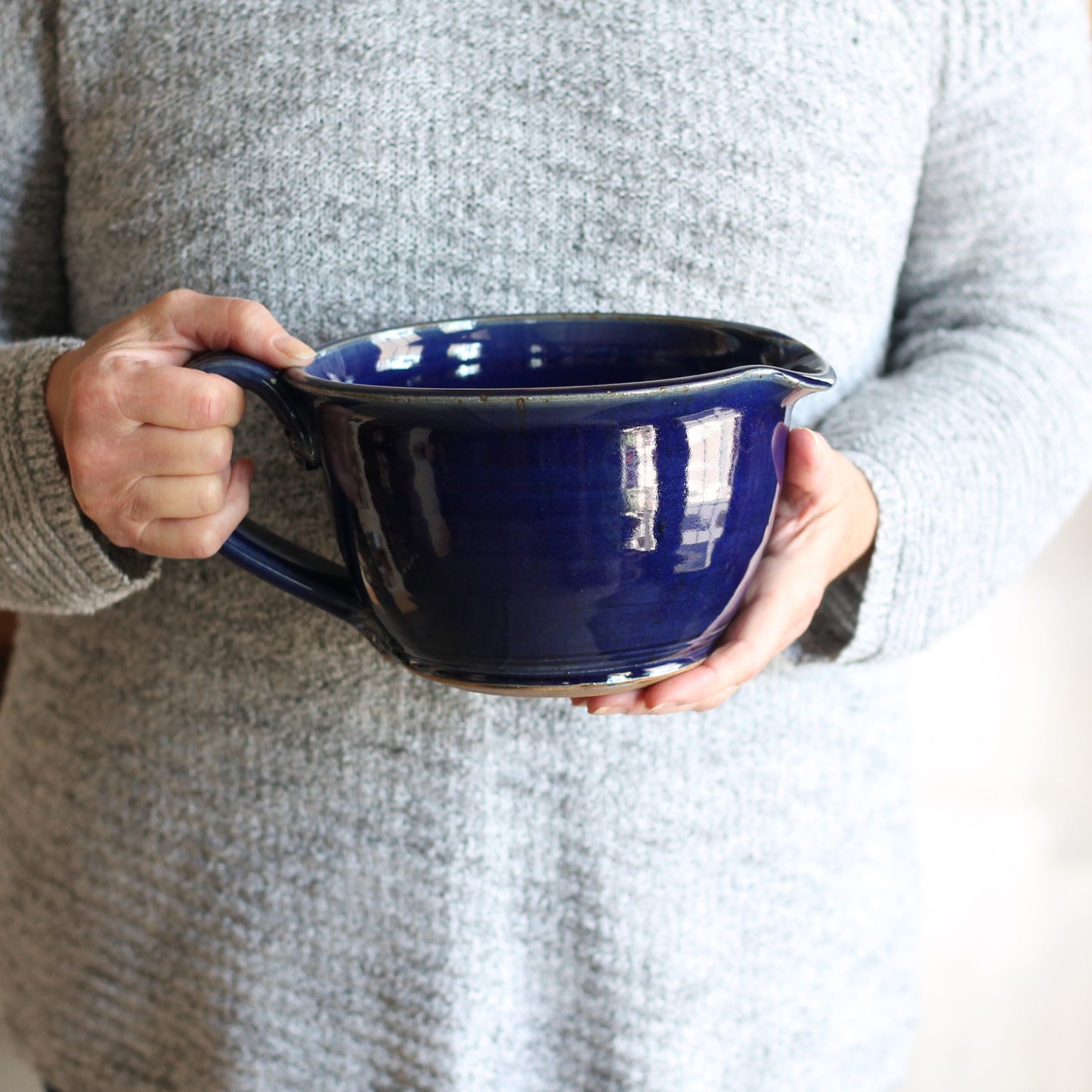 SECONDS SALE | Handmade Pottery | Large Batter Bowl image 6