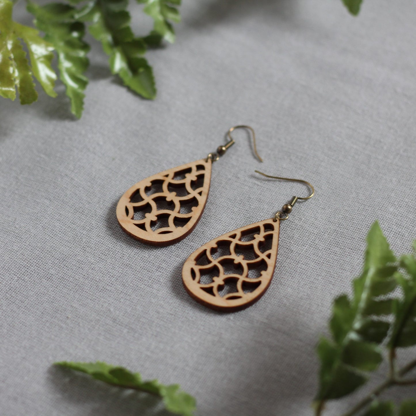 Fern Earrings - Maple $24 image