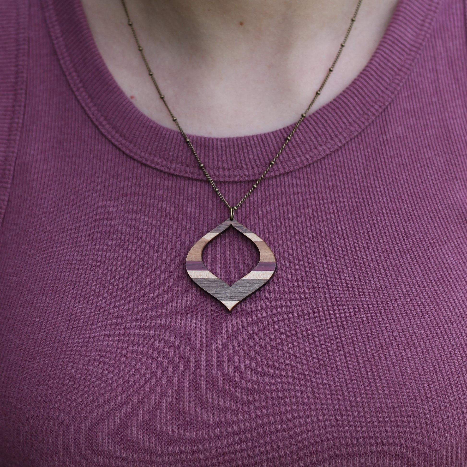 Handmade Wooden Jewelry | Linda Necklace image 9