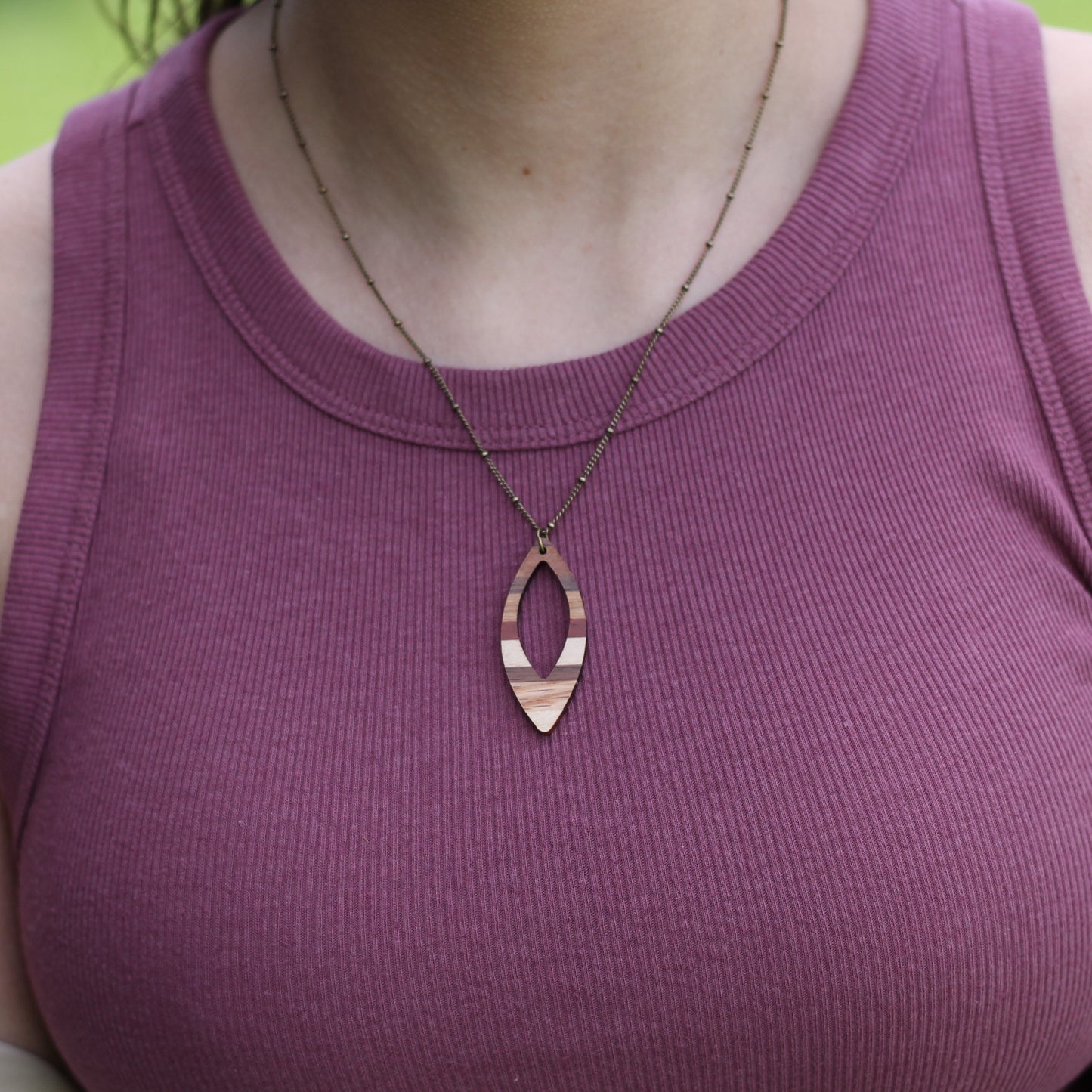 Handmade Wooden Jewelry | Debby Necklace image 7