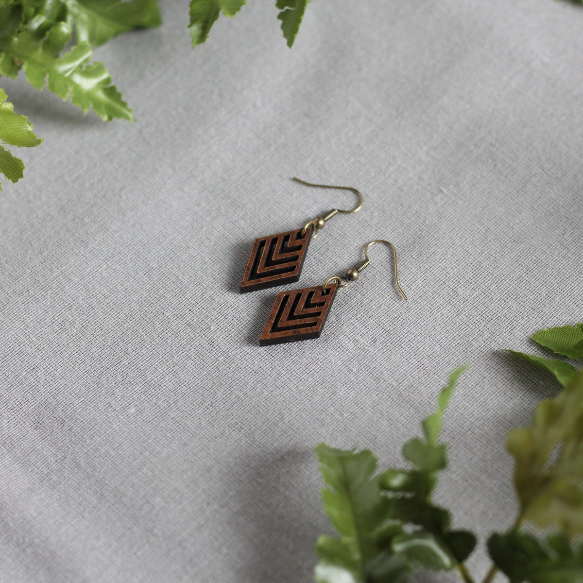 Kadi Earrings - Walnut $16 image