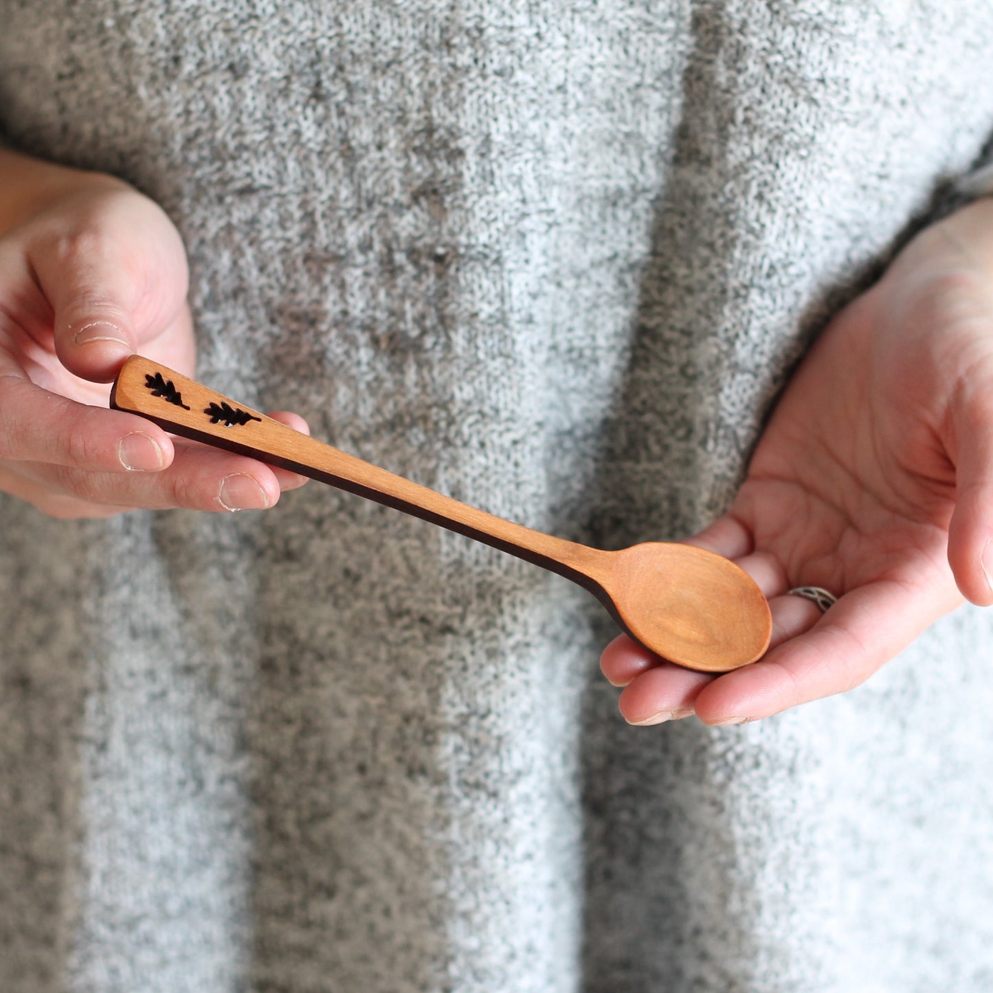 Wooden Spoons | 4 Designs - Leaves $13 image