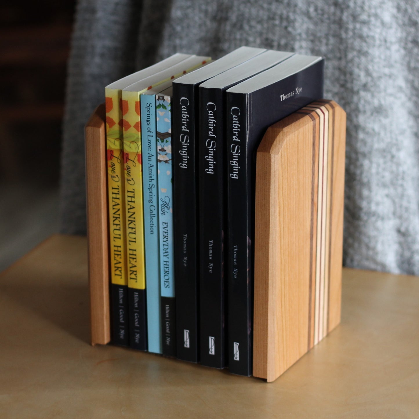 Handmade Wooden Bookend Sets | 4 Wood Types image 6