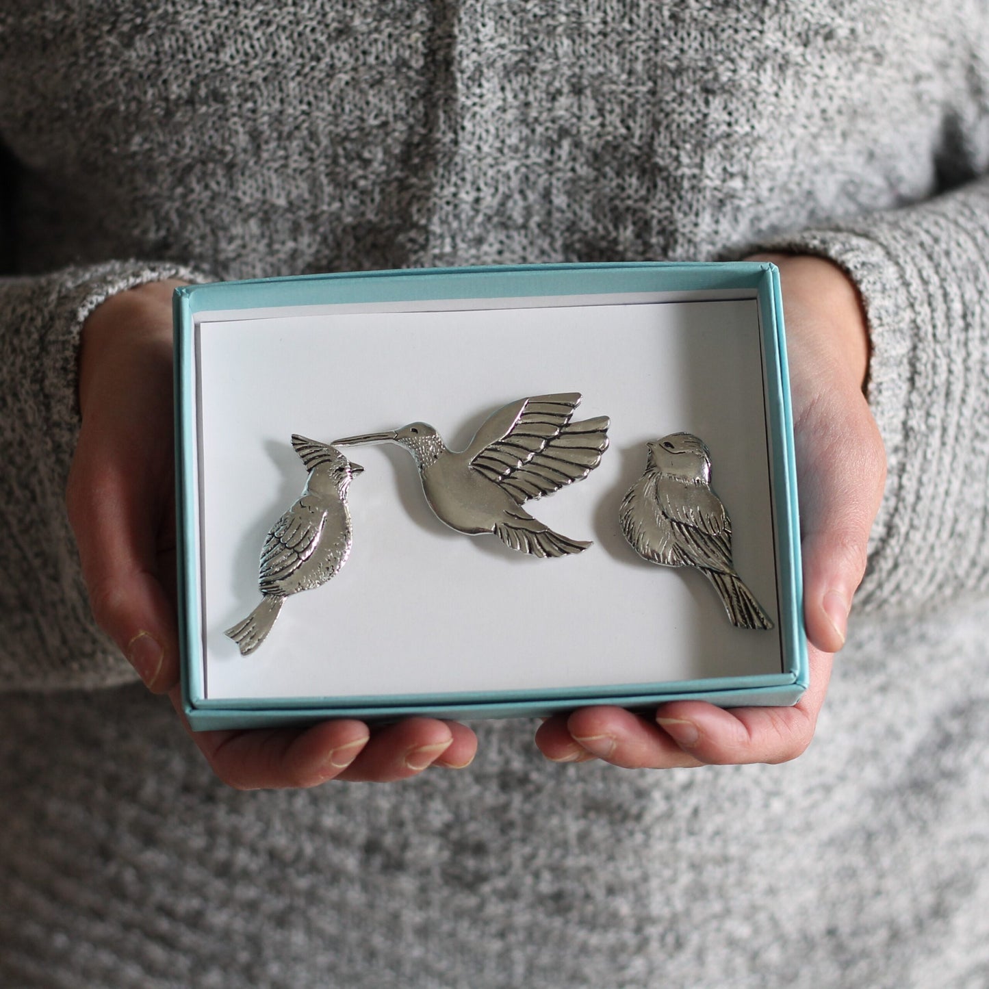 Handmade Pewter Magnet Set | 13 Styles image 6