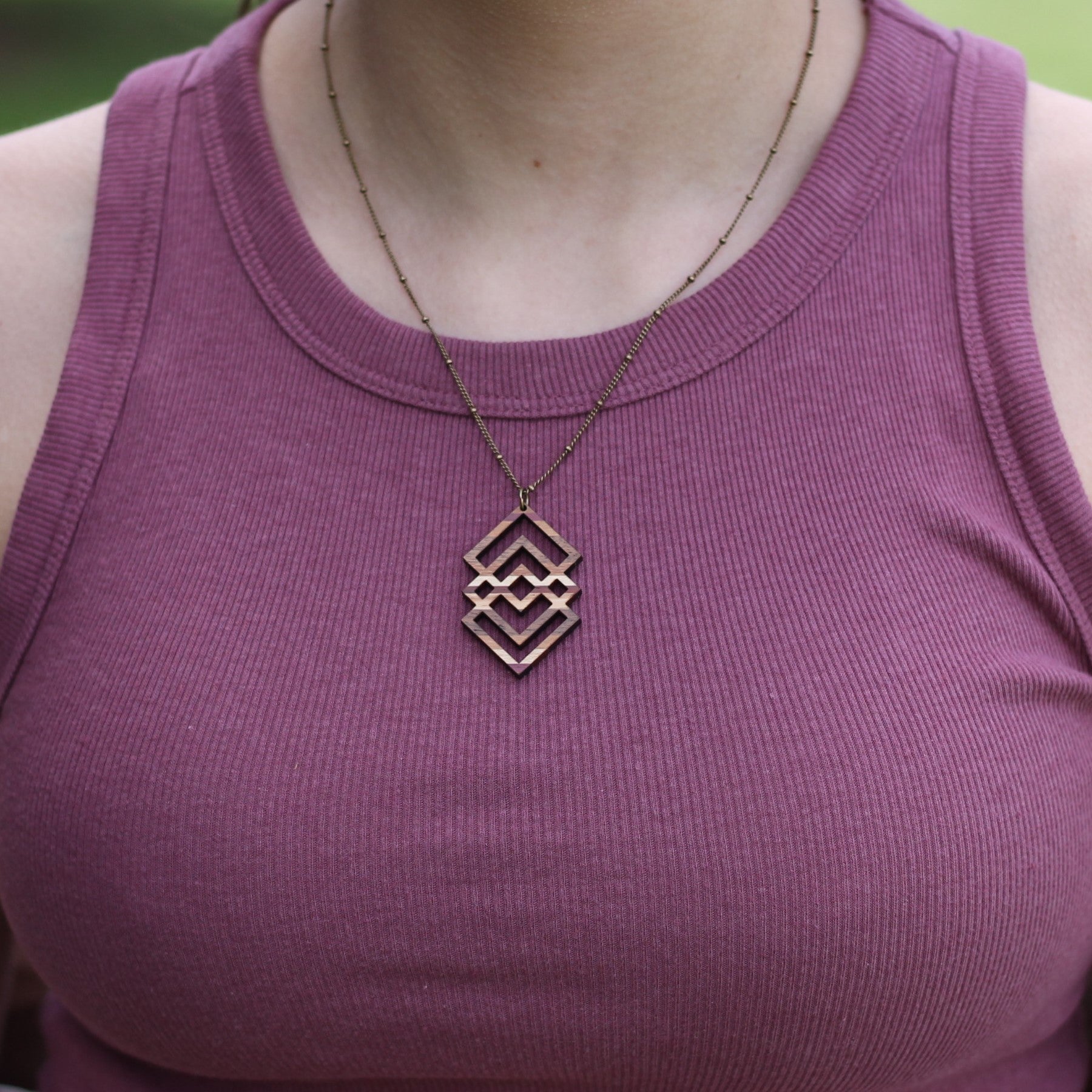 Handmade Wooden Jewelry | Mira Necklace image 5