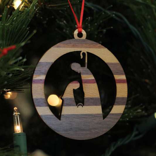 Handmade Wooden Christmas Ornaments | Snowflake, Angel, Christmas Tree, Star, Snowman, Nativity image 1