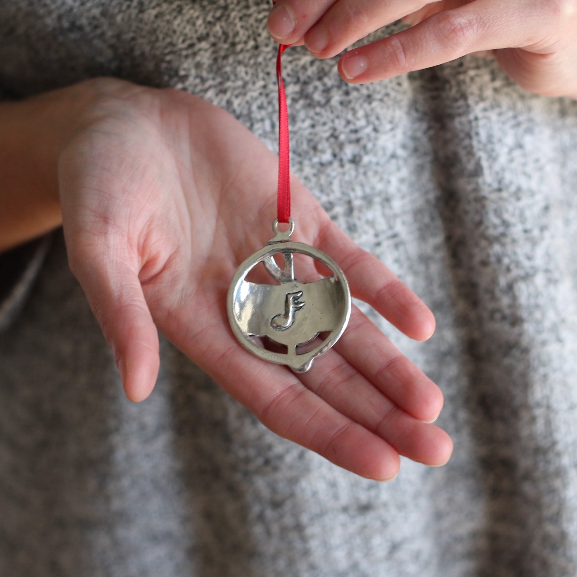 Handmade Pewter Round Ornaments | 10 Styles image 10