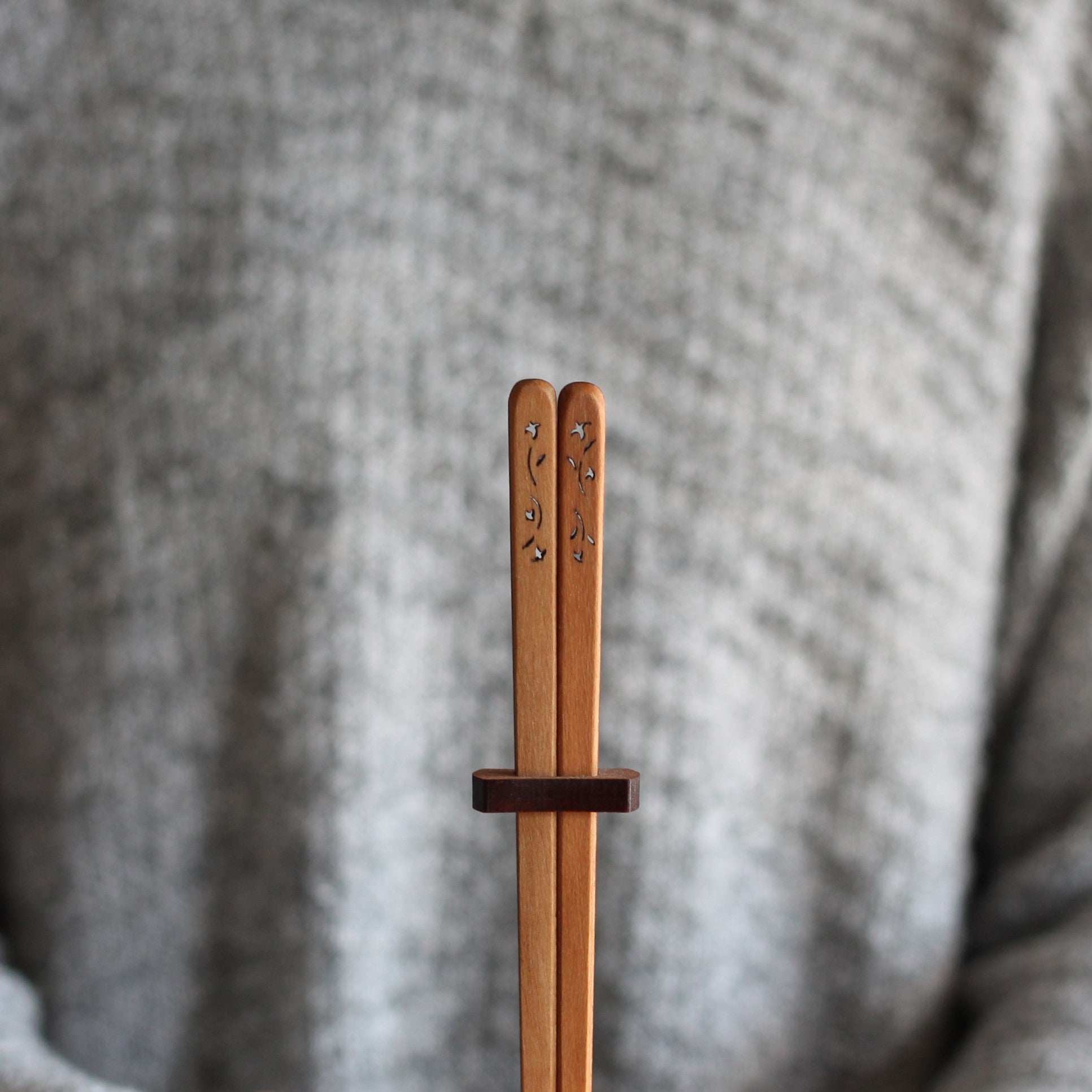 Handmade Wooden Chopsticks | 4 Designs - Floral $24 image