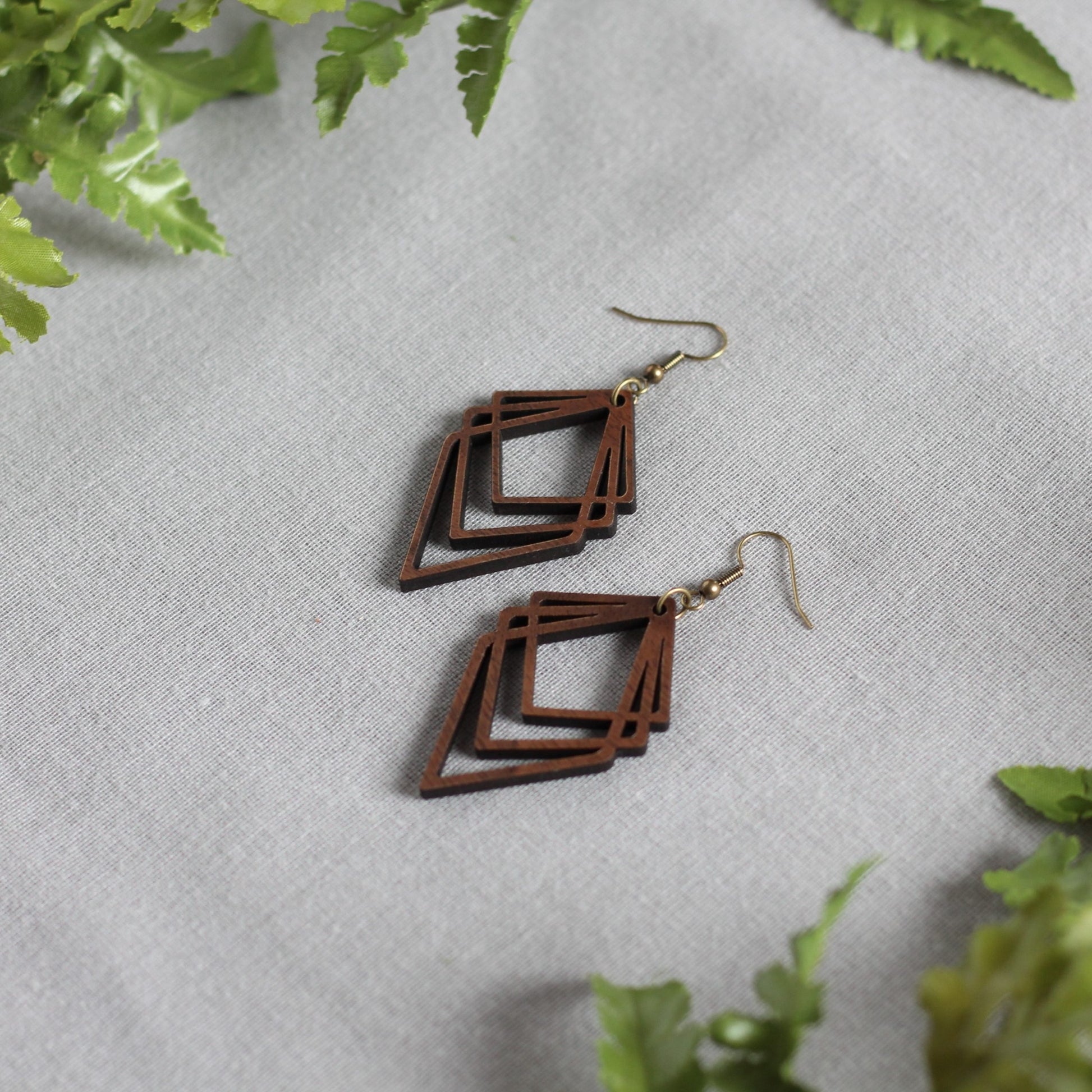 Shawna Earrings - Walnut $24 image