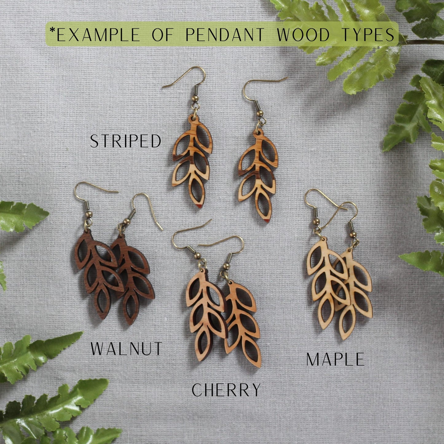 Handmade Wooden Jewelry | Olive Necklace image 2