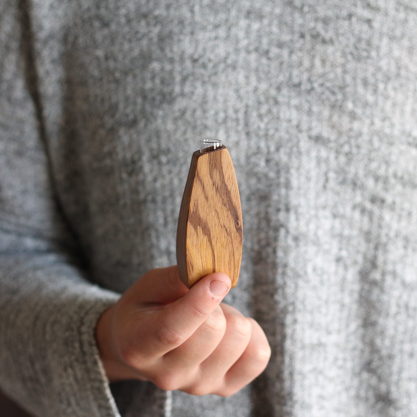 Small Wooden Bud Vase image 13