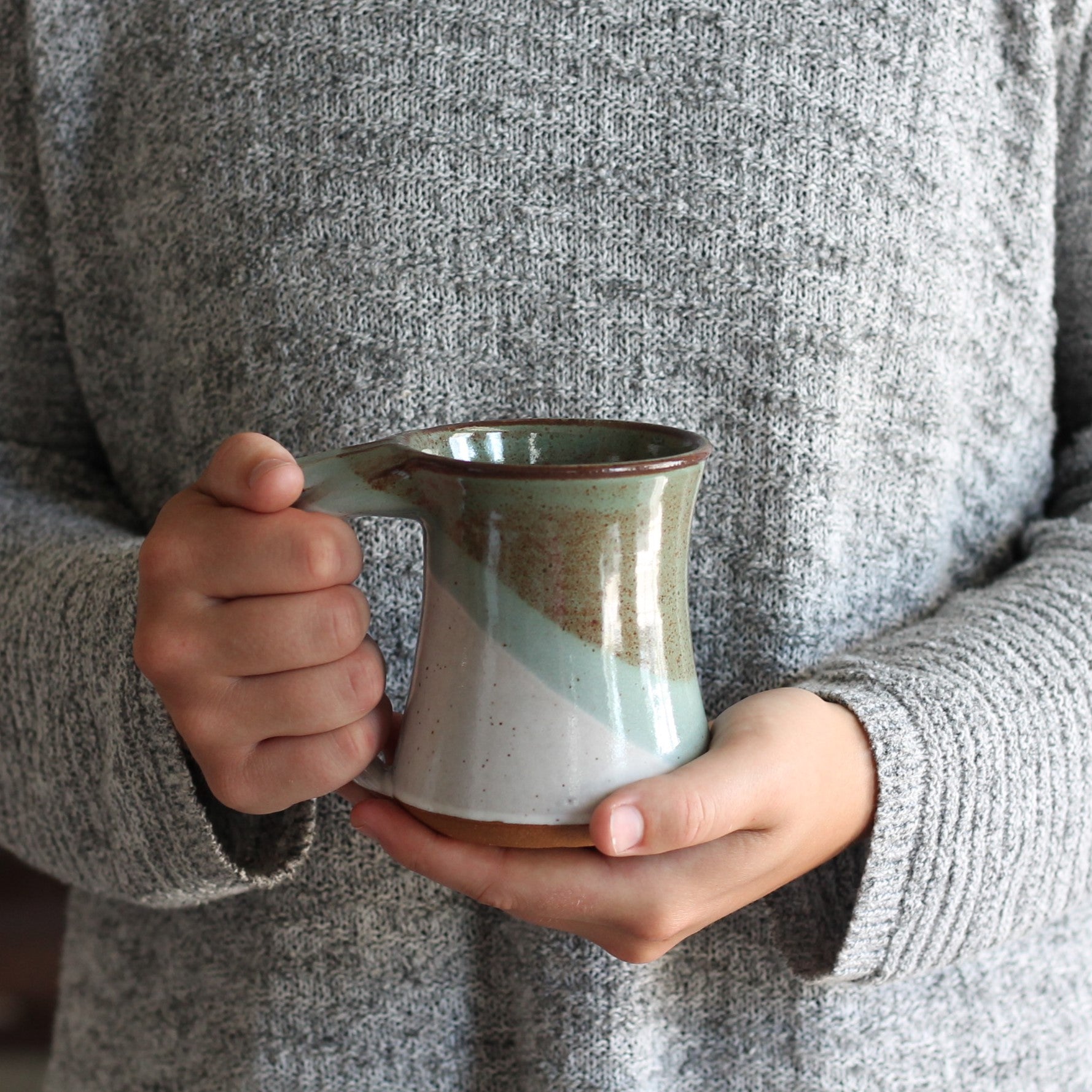 Handmade Pottery | Perfect Mug for Keurigs - Sage + Bone $45 image