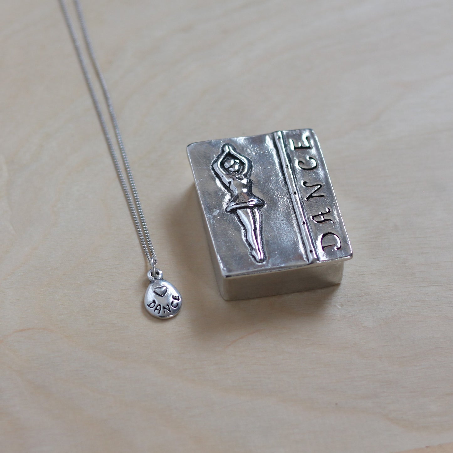 Handmade Pewter Boxed Necklace Set - Dance $30 image