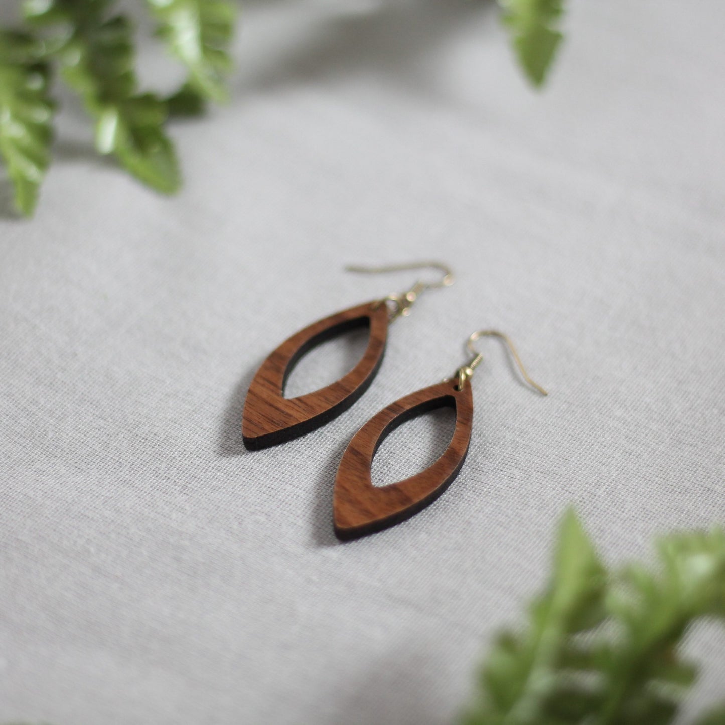 Debby Earrings - Walnut $20 image