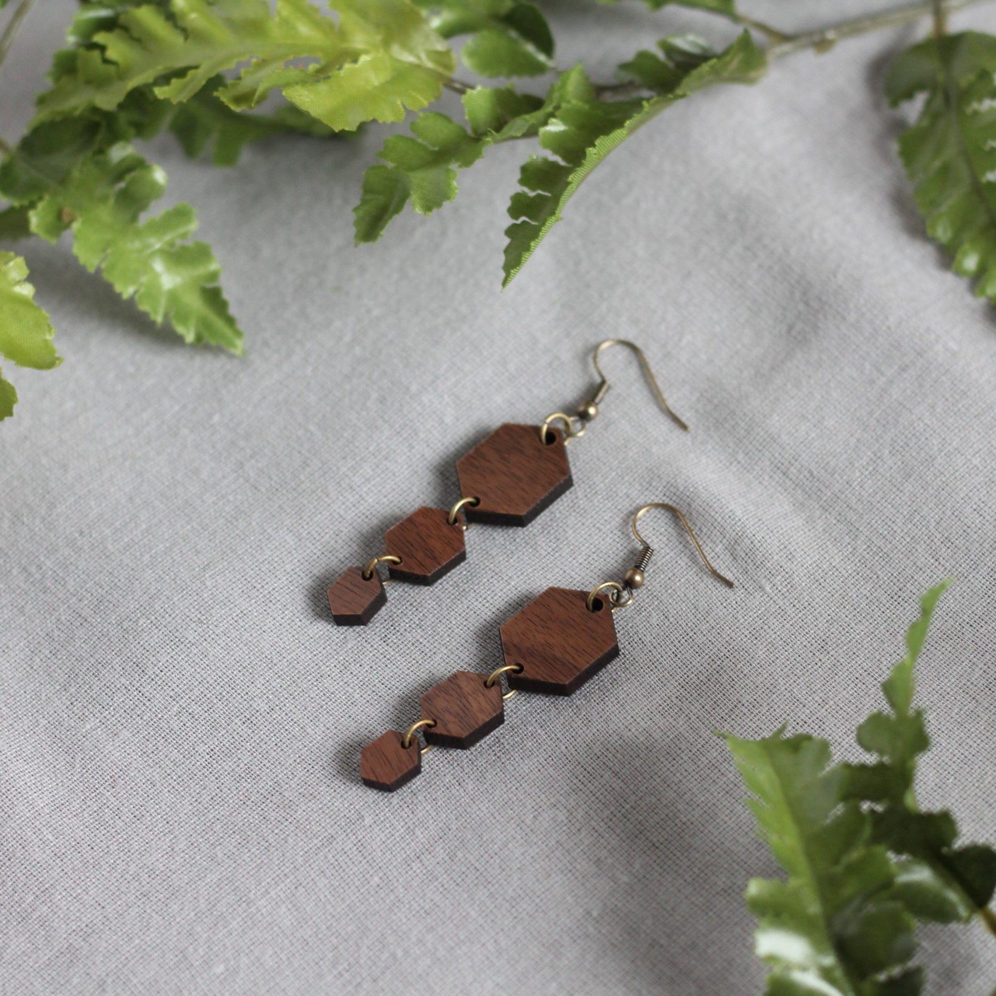 Ranee Earrings - Walnut $24 image
