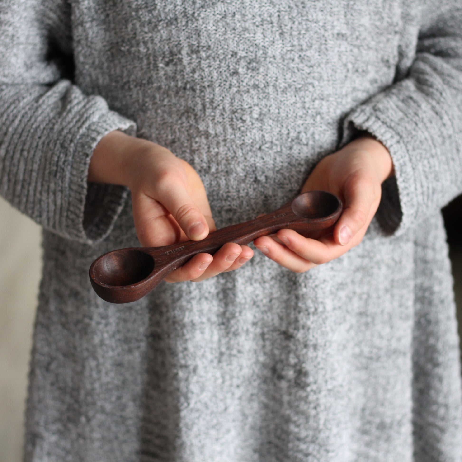 Handmade Wooden Kitchen Utensils | Measuring Spoon - Walnut $33 image