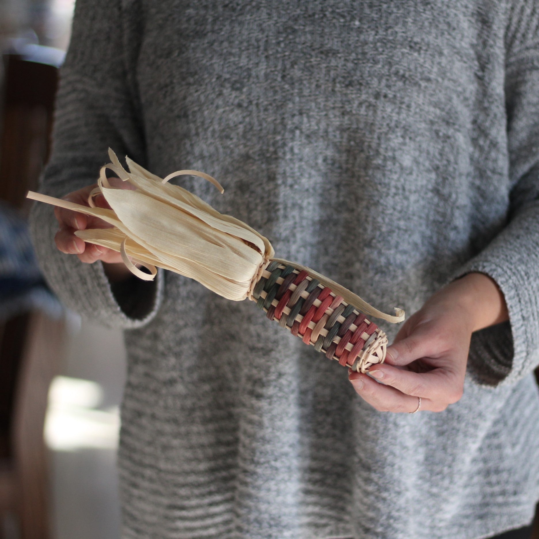 Handmade Woven Corn | Fall Décor - Small Fall Multi $28 image
