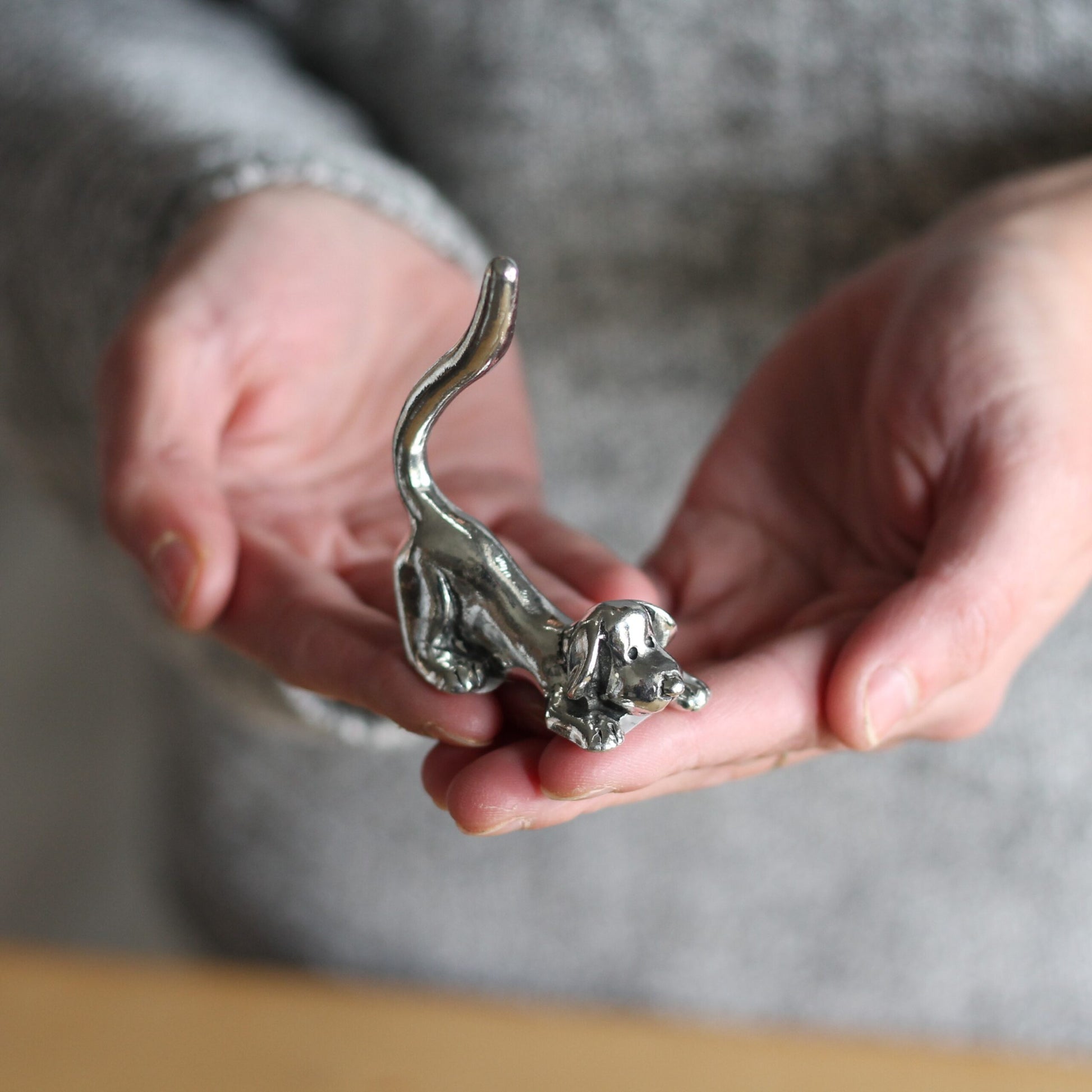 Handmade Pewter Ring Holder | 5 Styles - Dog $24 image