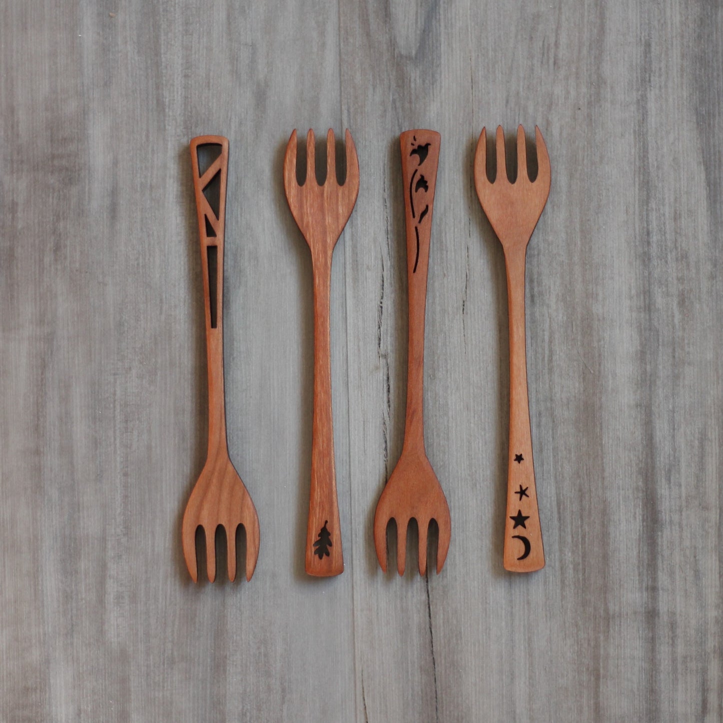 Wooden Forks | 4 Designs image 0