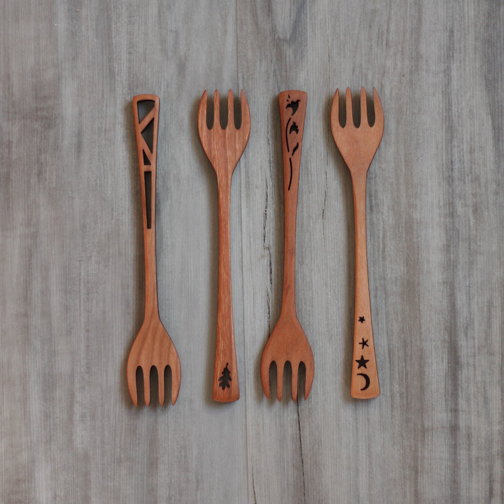 Wooden Forks | 4 Designs image 0
