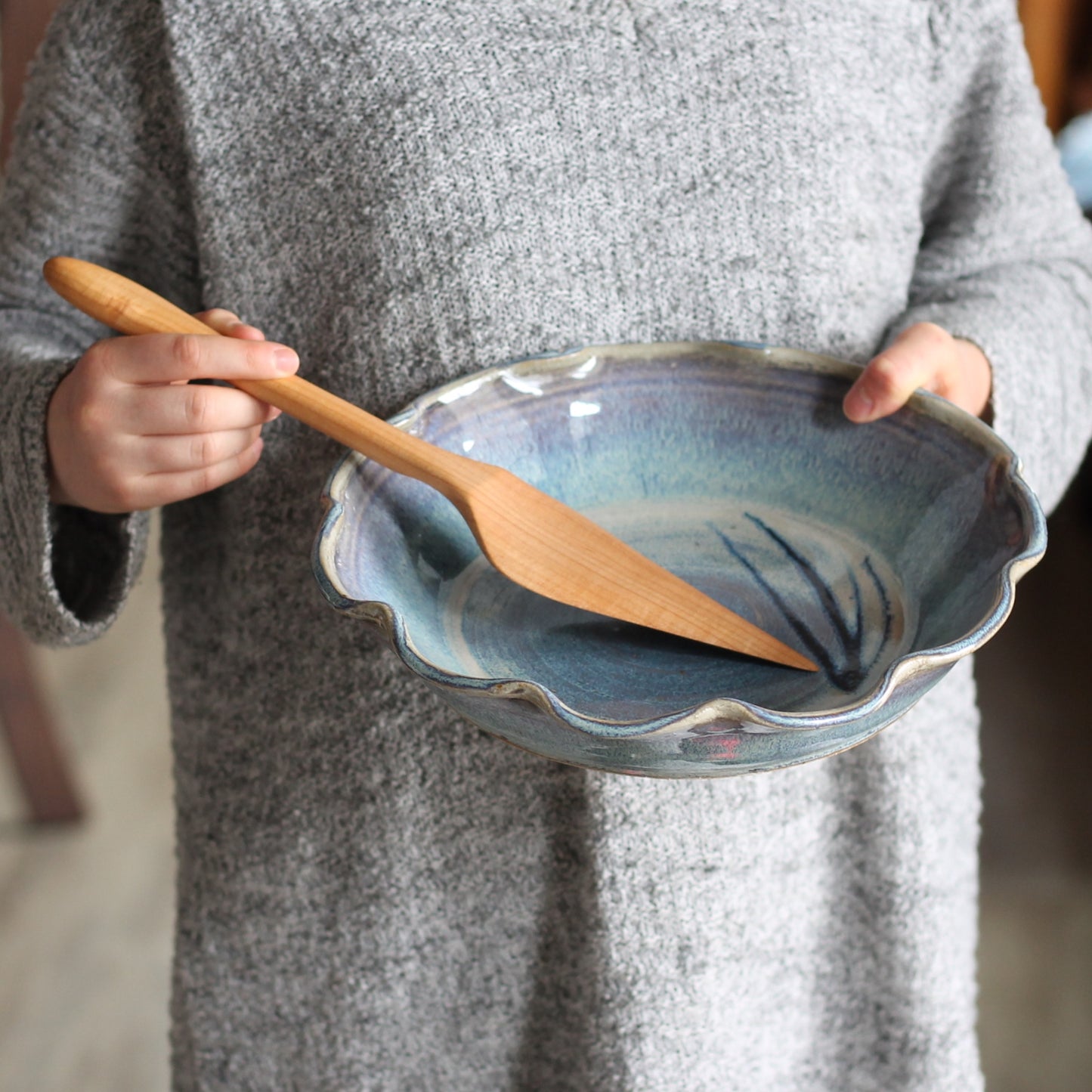 Handmade Wooden Kitchen Utensils | Pie Server image 2