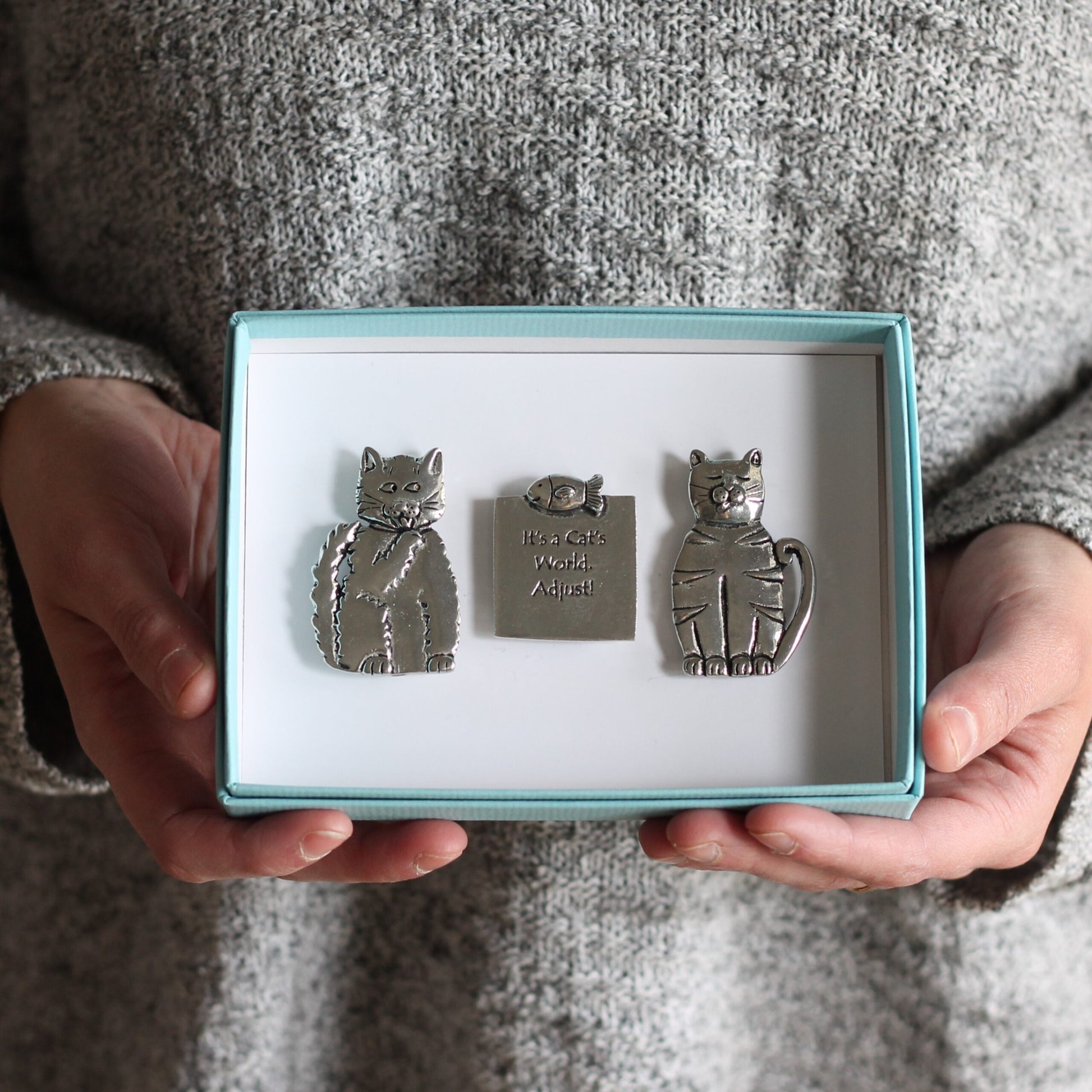 Handmade Pewter Magnet Set | 13 Styles image 12