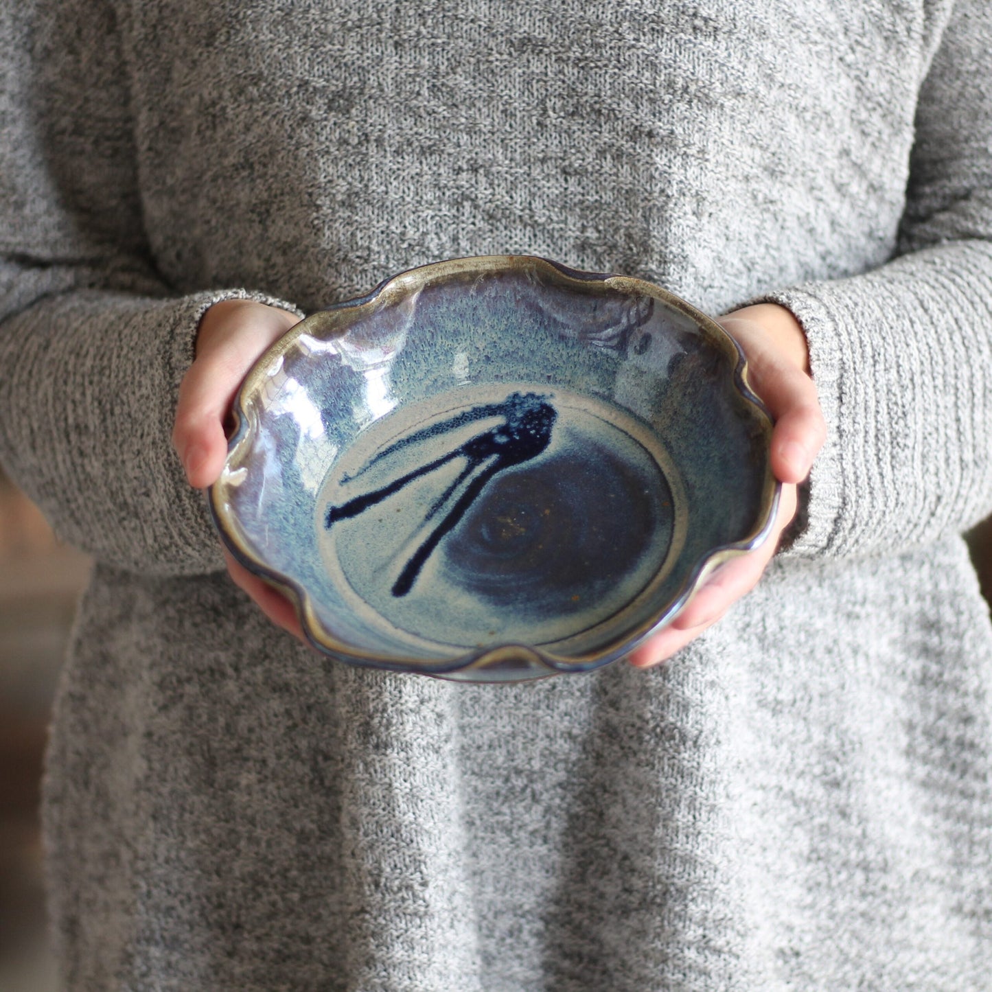 SECONDS SALE | Handmade Pottery | Small Pie Plate image 9